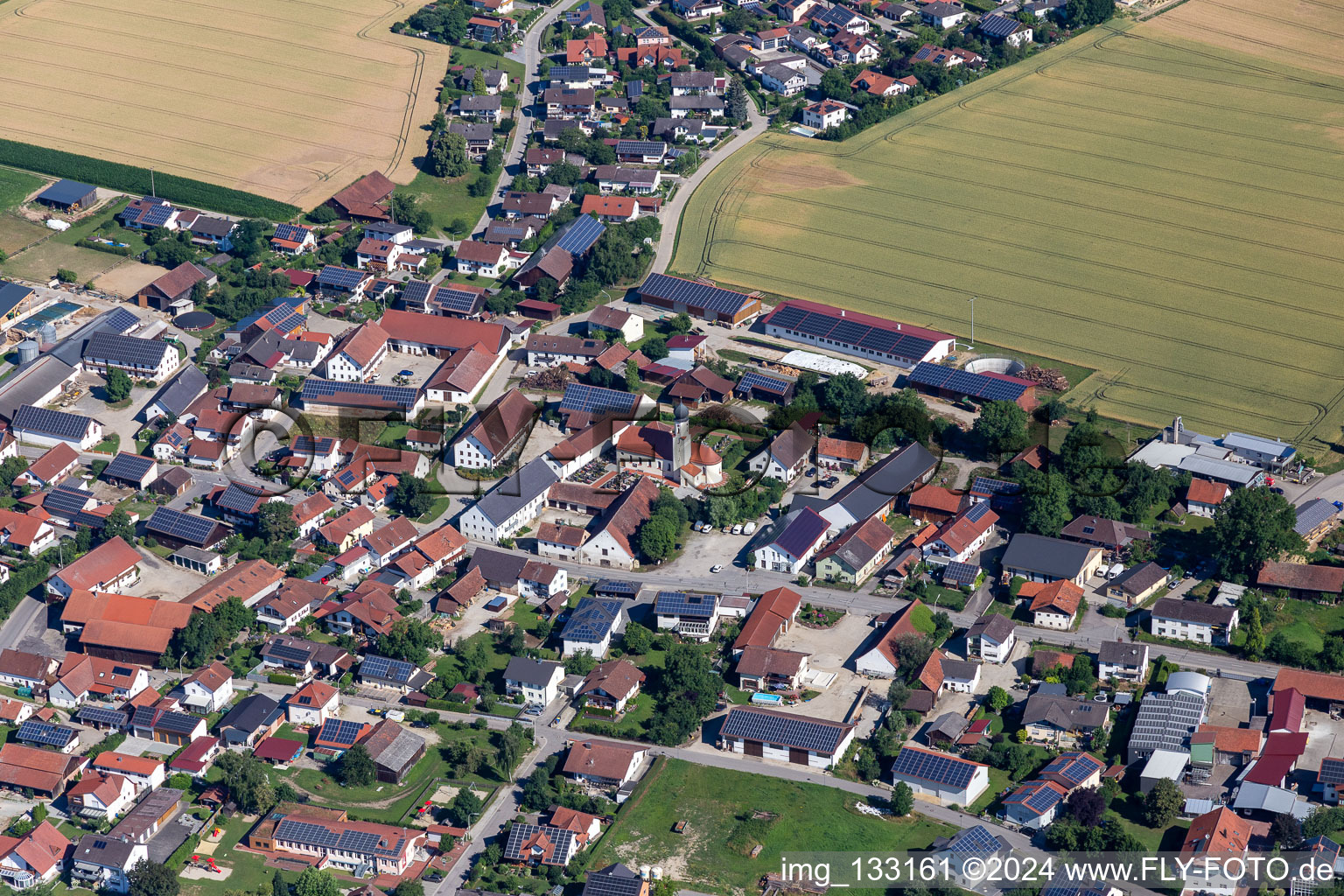 Parish Church of St. Martin in Dornwang in the district Dornwang in Moosthenning in the state Bavaria, Germany