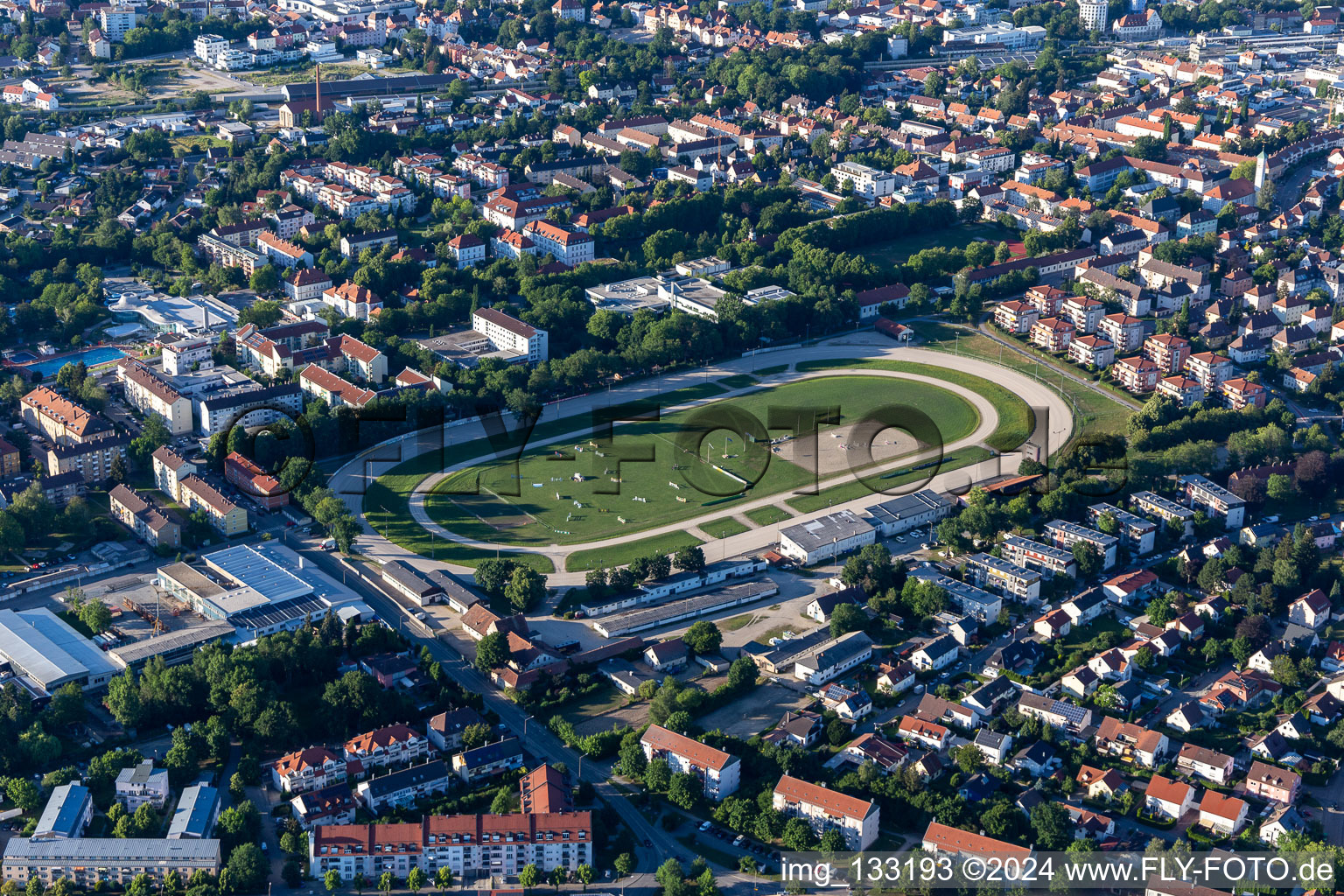 Harness racing track Straubing in Straubing in the state Bavaria, Germany