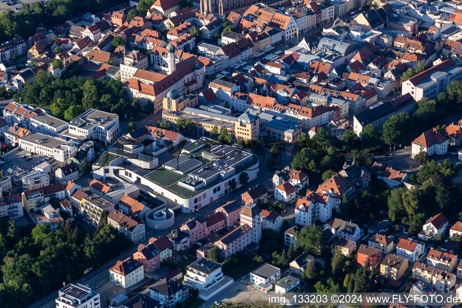 Theresien Center in the district Frauenbründl in Straubing in the state Bavaria, Germany