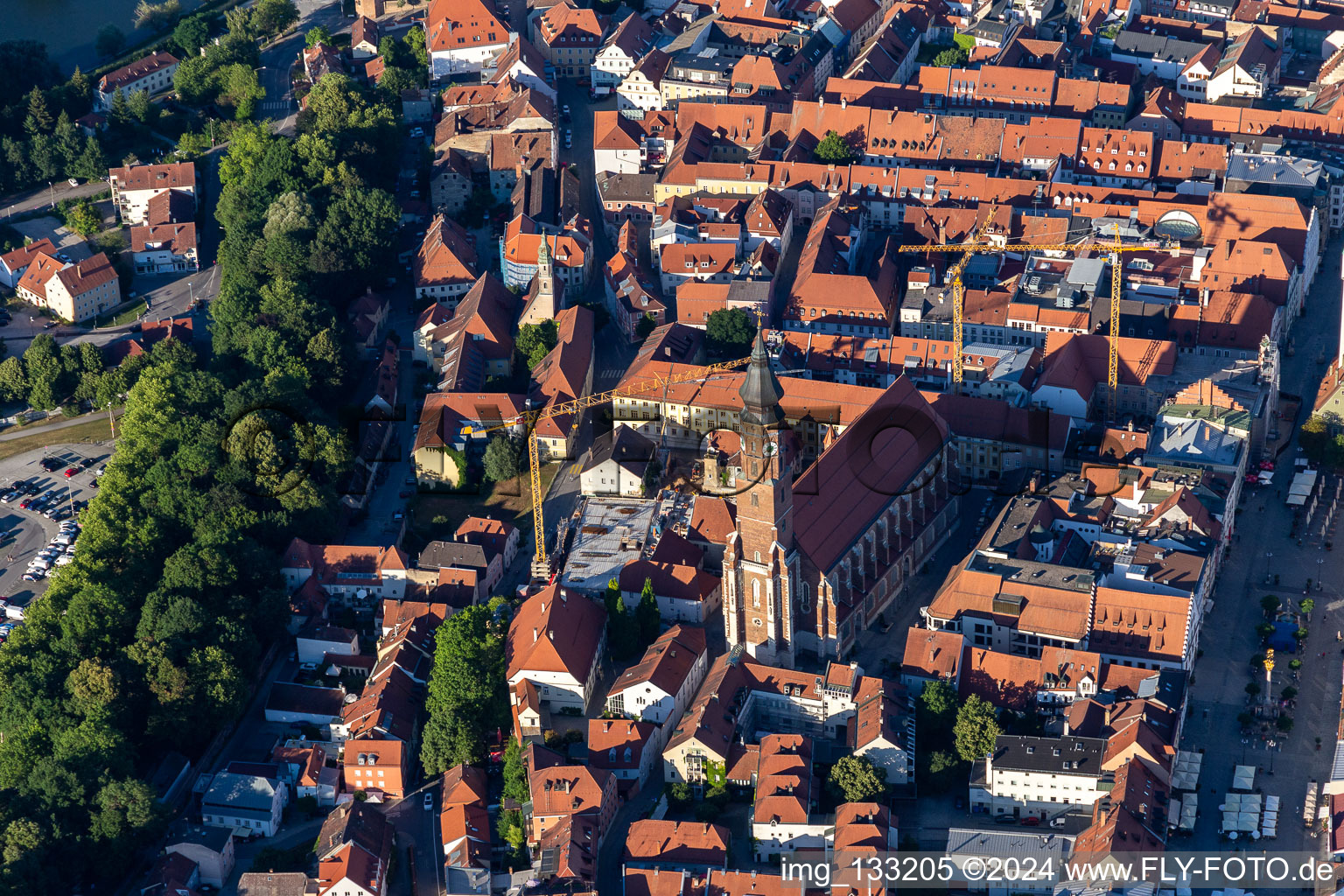 Basilica of St. James in Straubing in the state Bavaria, Germany