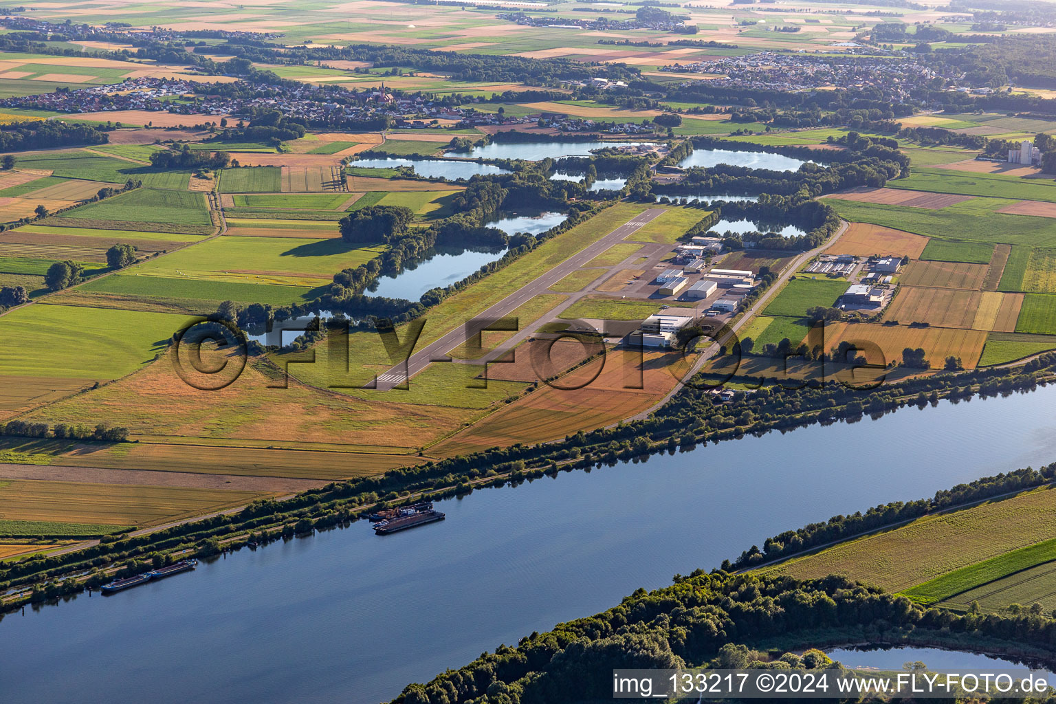 Straubing-Wallmühle Airport in Atting in the state Bavaria, Germany