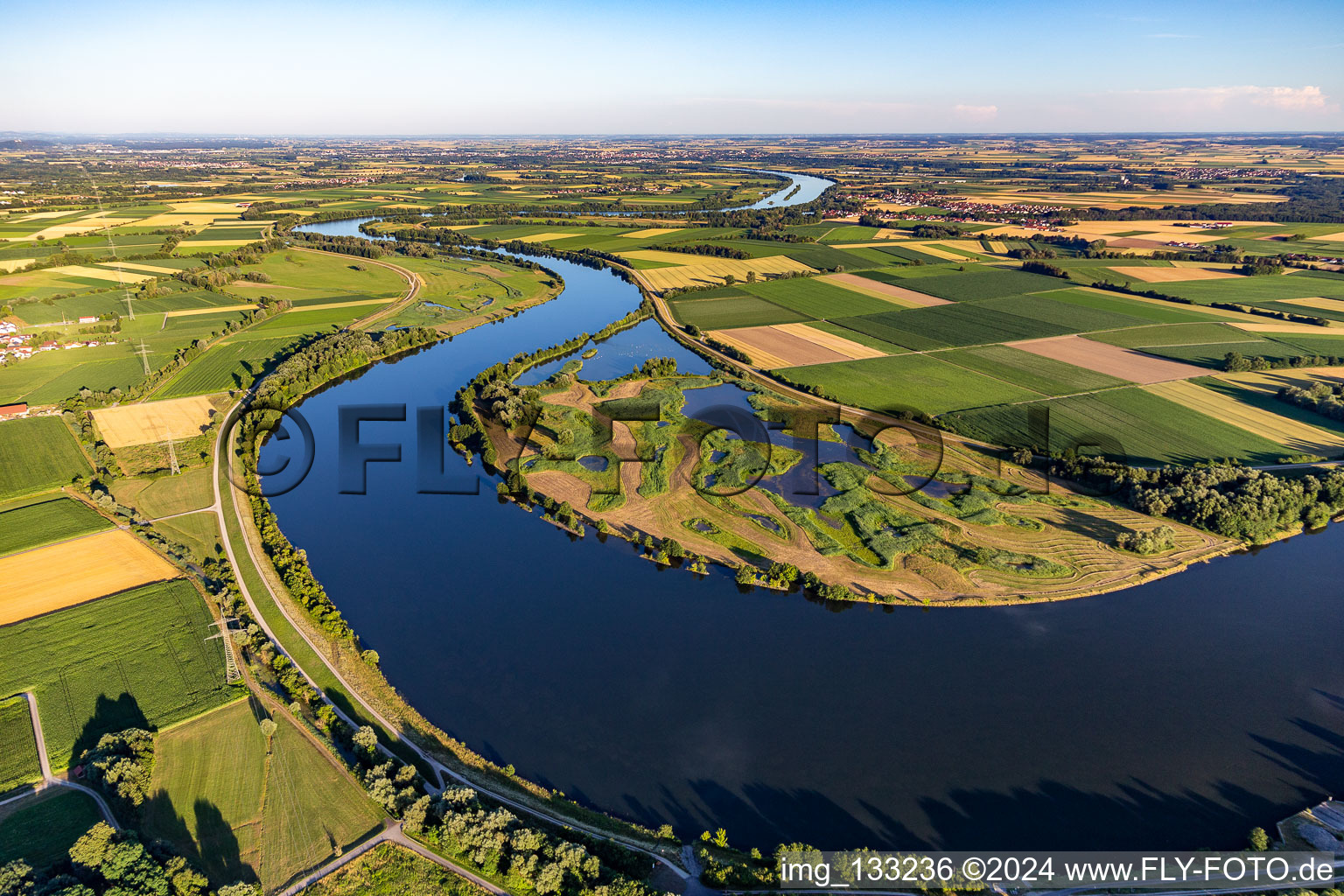 Polder on the Danube at Kirchroth in the district Pondorf in Kirchroth in the state Bavaria, Germany