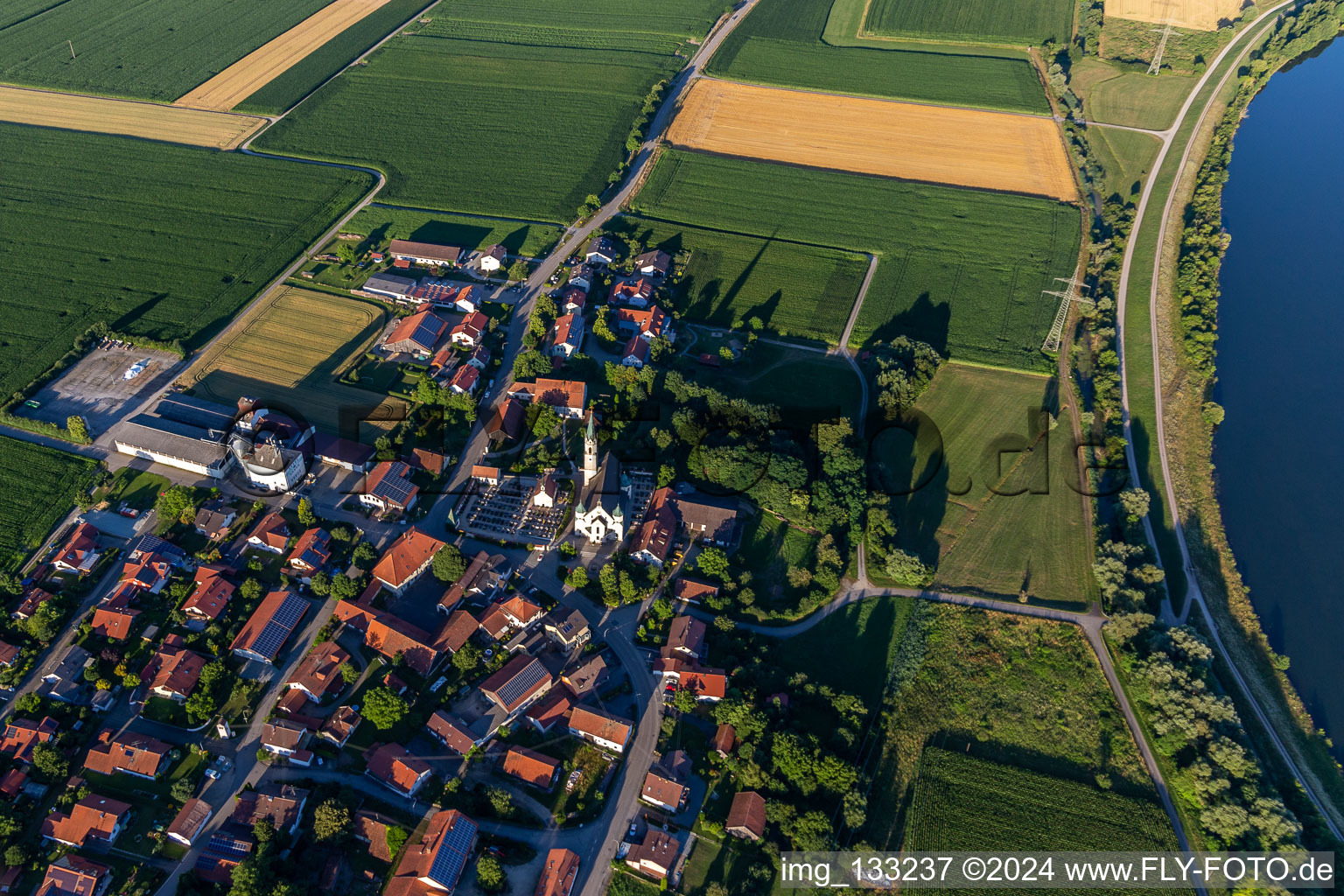 Parish Church of the Assumption of Mary in Pondorf in the district Pondorf in Kirchroth in the state Bavaria, Germany