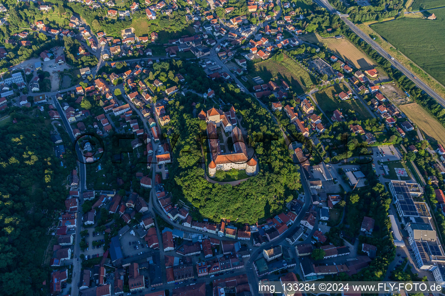 Wörth an der Donau in the state Bavaria, Germany out of the air