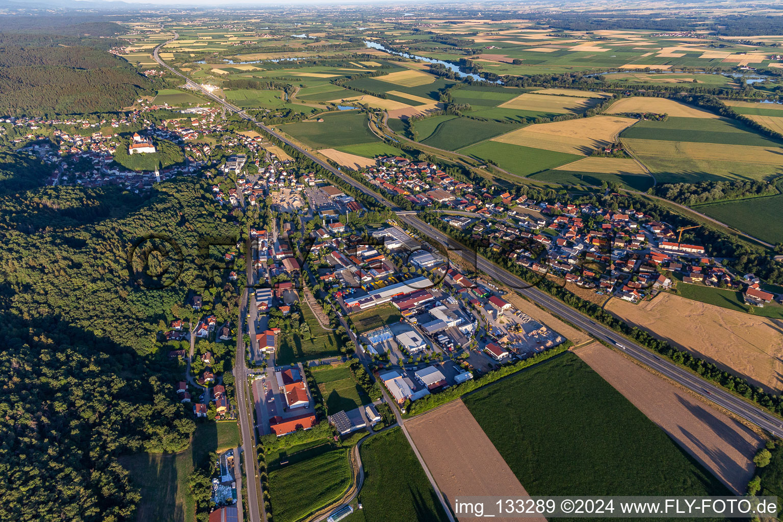 Haslet Industrial Estate in Wörth an der Donau in the state Bavaria, Germany