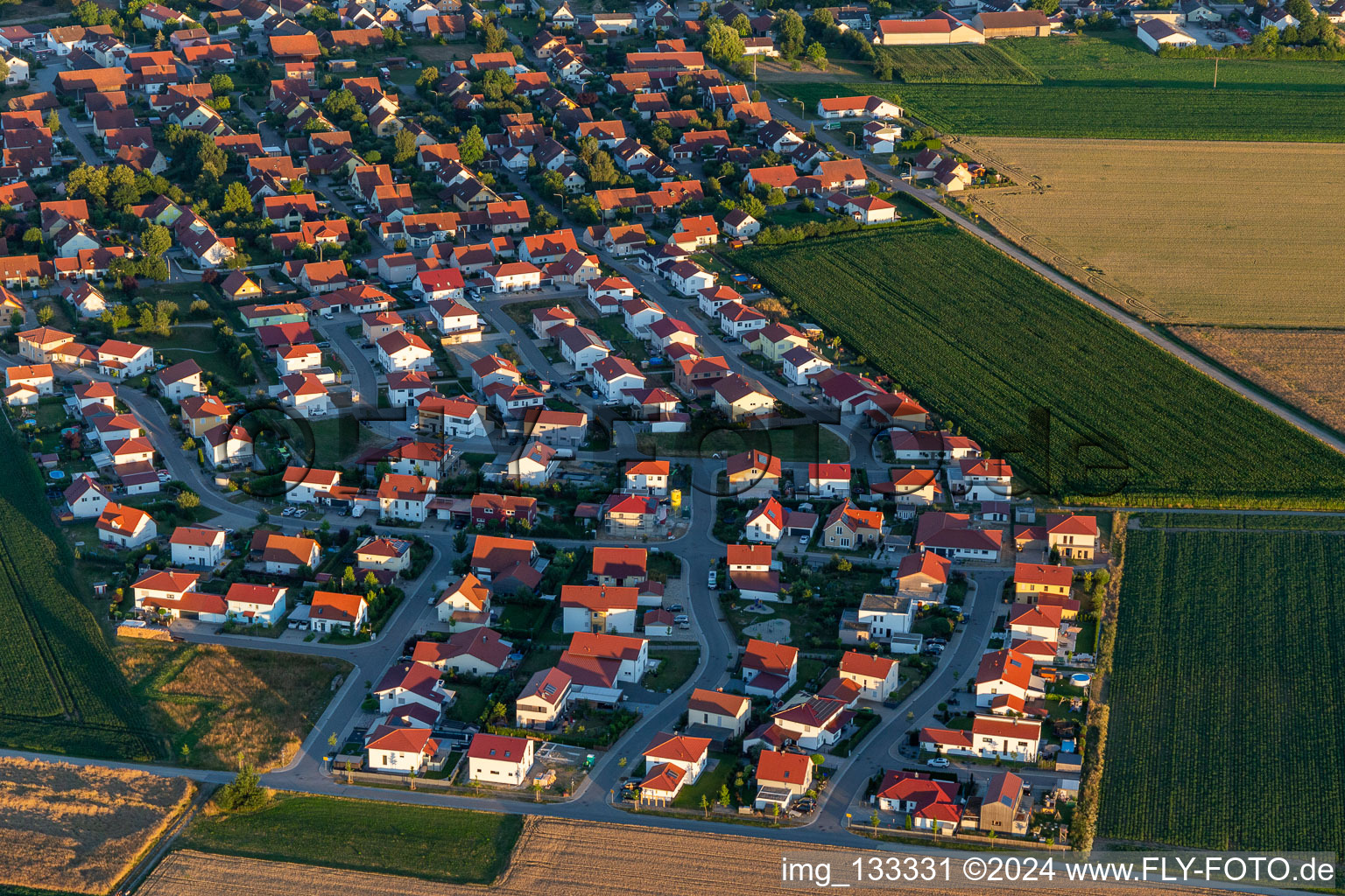 Sünching in the state Bavaria, Germany seen from above