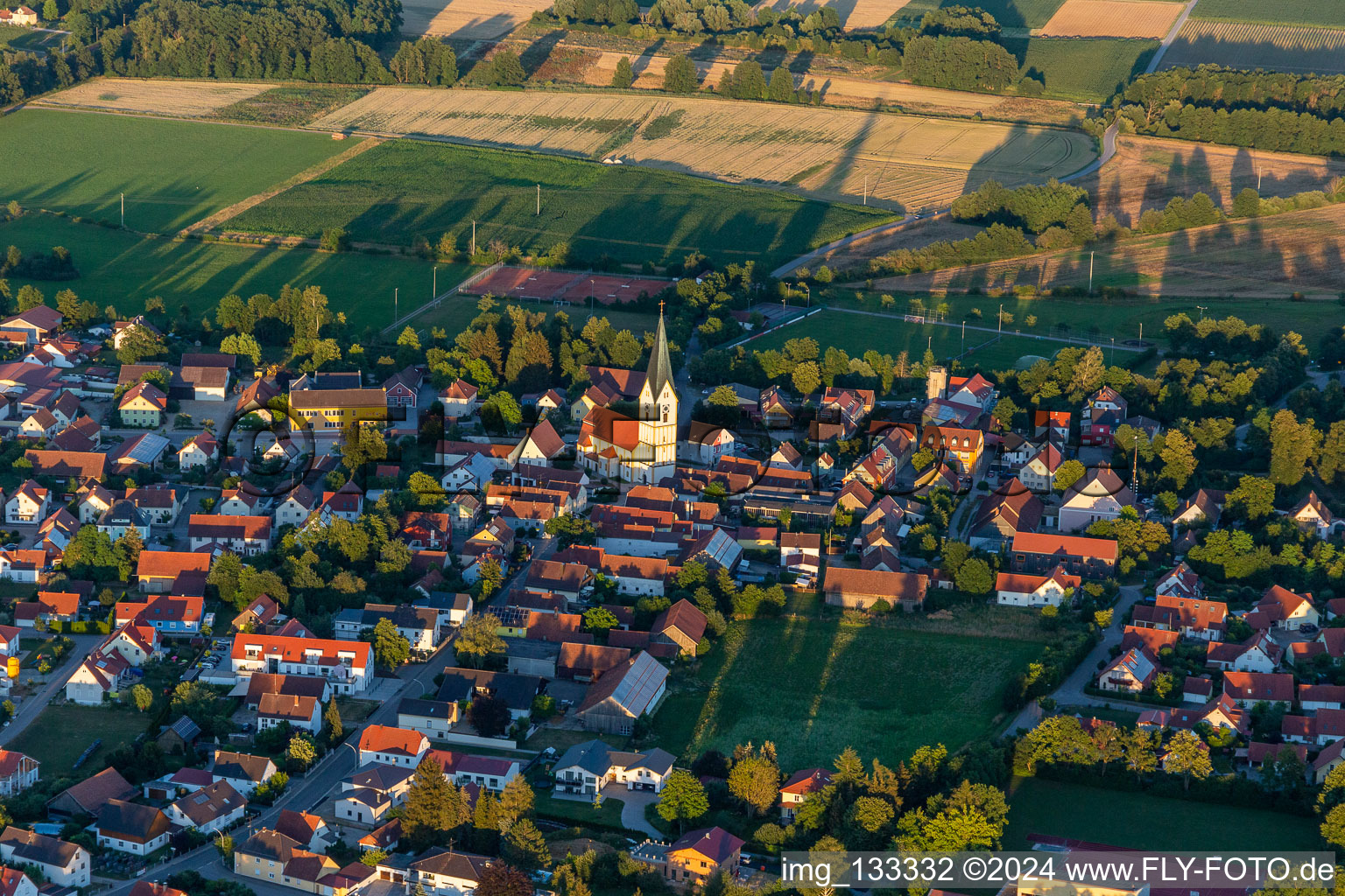 Saint John Baptist Church in Sünching in the state Bavaria, Germany