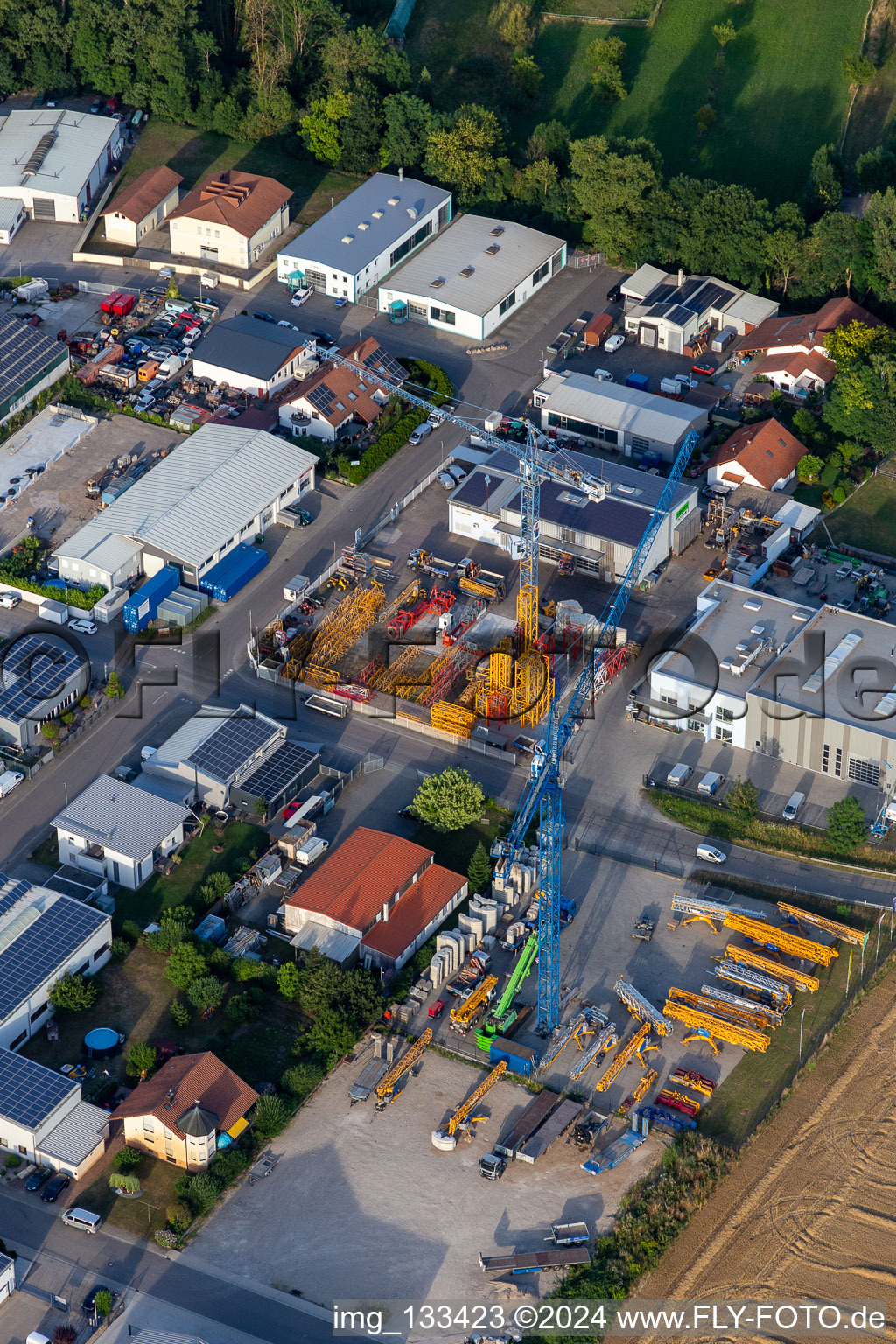 SCHWAB GmbH in the Liedolsheim industrial area SW in Dettenheim in the state Baden-Wuerttemberg, Germany