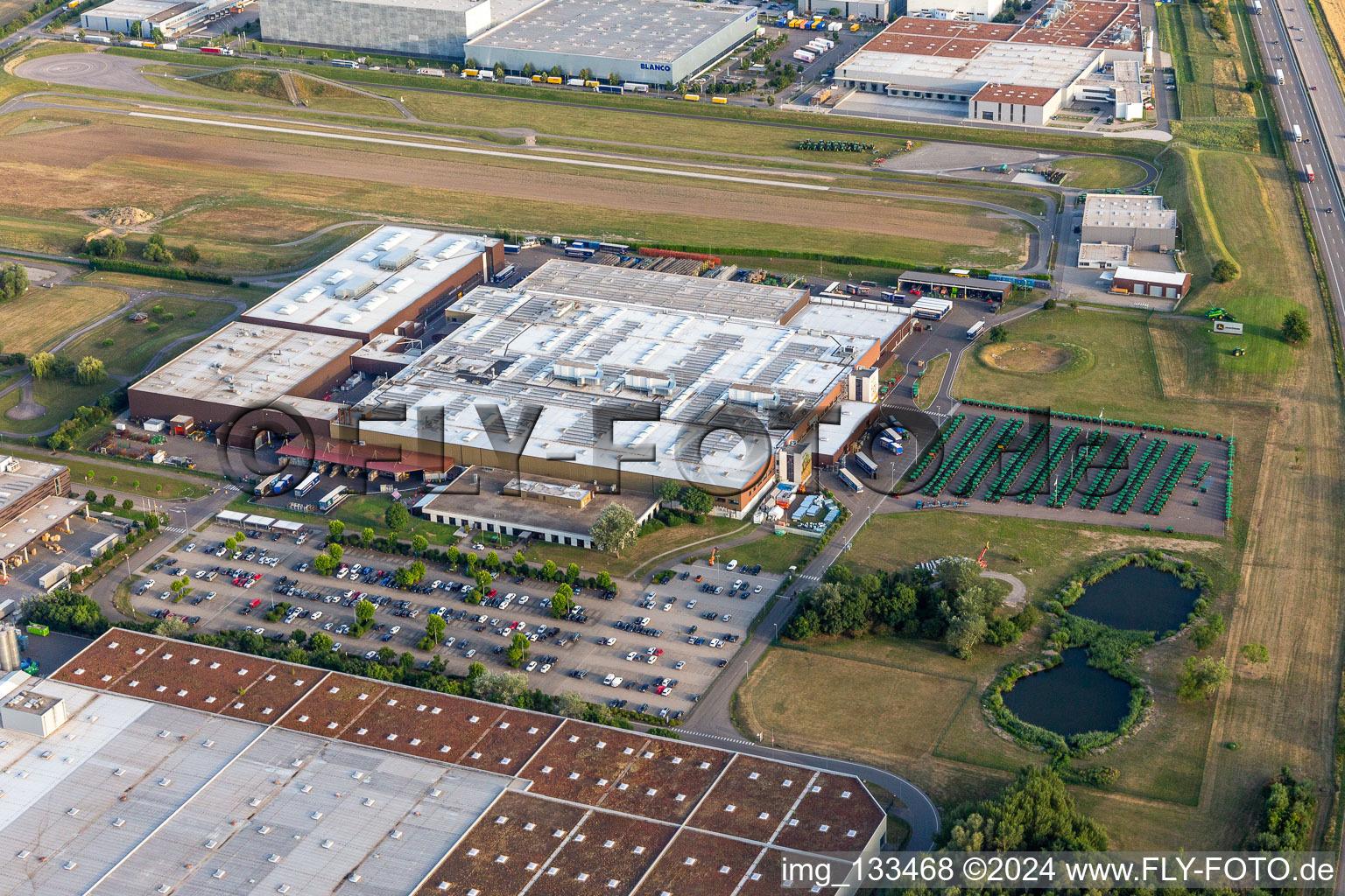 John Deere Plant Bruchsal in Bruchsal in the state Baden-Wuerttemberg, Germany