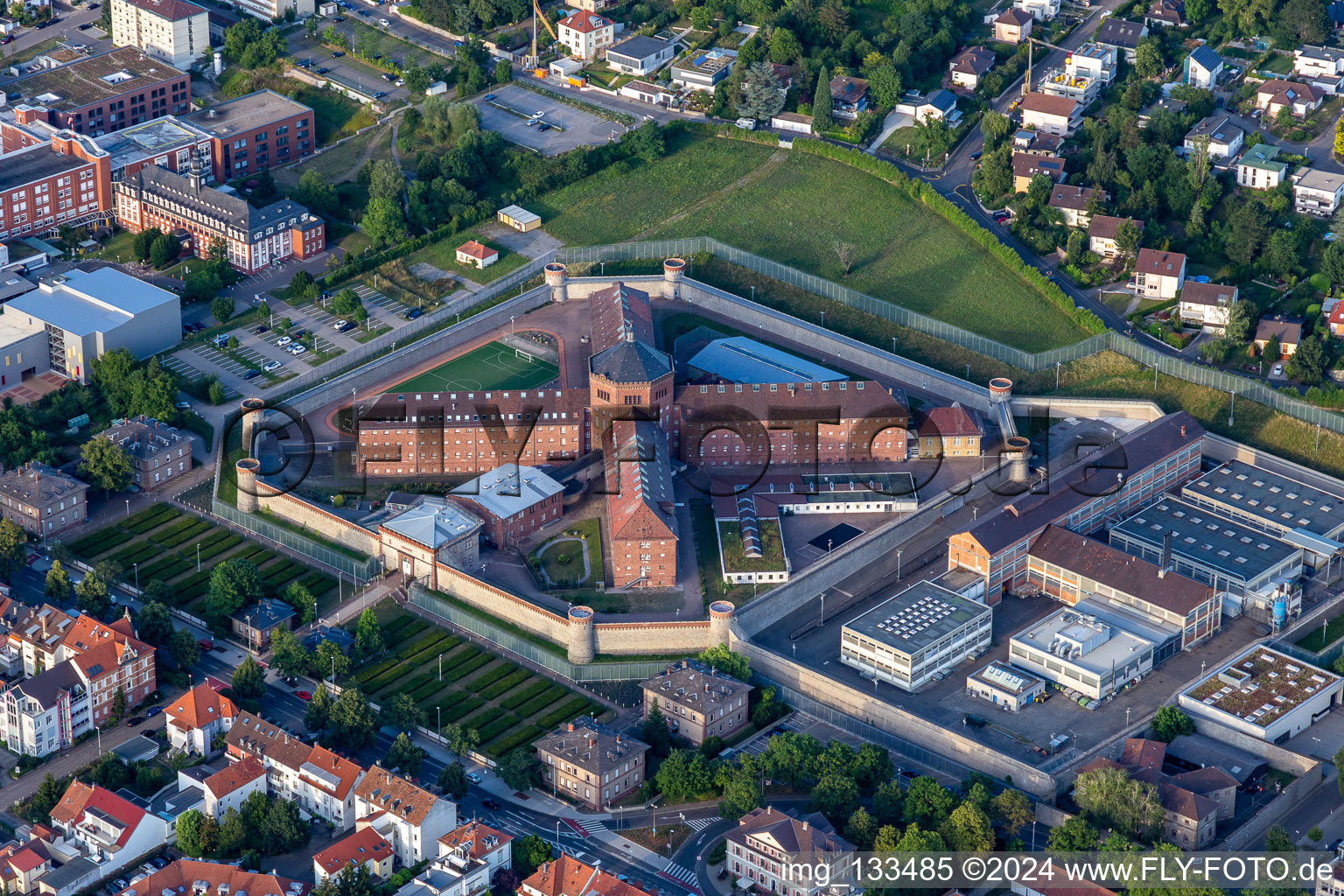 Correctional facility Bruchsal in Bruchsal in the state Baden-Wuerttemberg, Germany