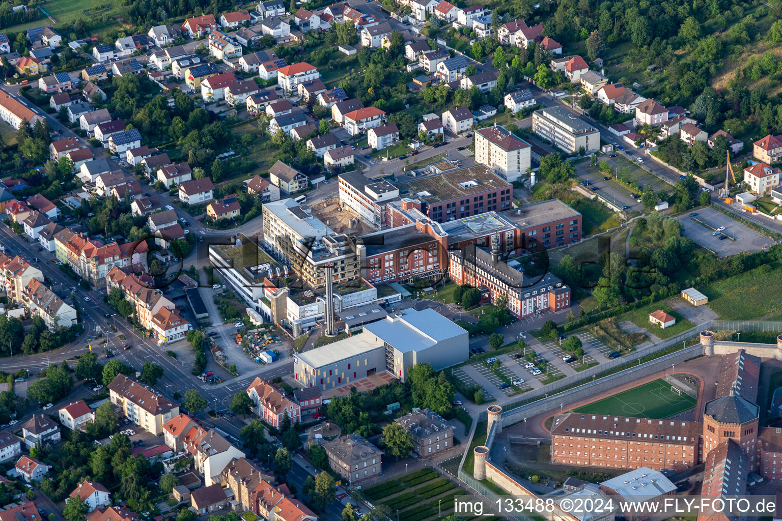 Fürst-Stirum-Klinik and Clinics of the District of Karlsruhe non-profit GmbH in Bruchsal in the state Baden-Wuerttemberg, Germany