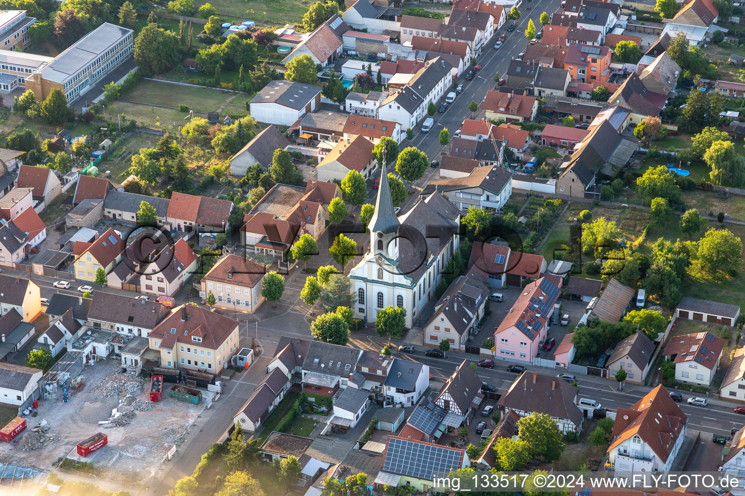 St. Peter in Huttenheim in the district Huttenheim in Philippsburg in the state Baden-Wuerttemberg, Germany