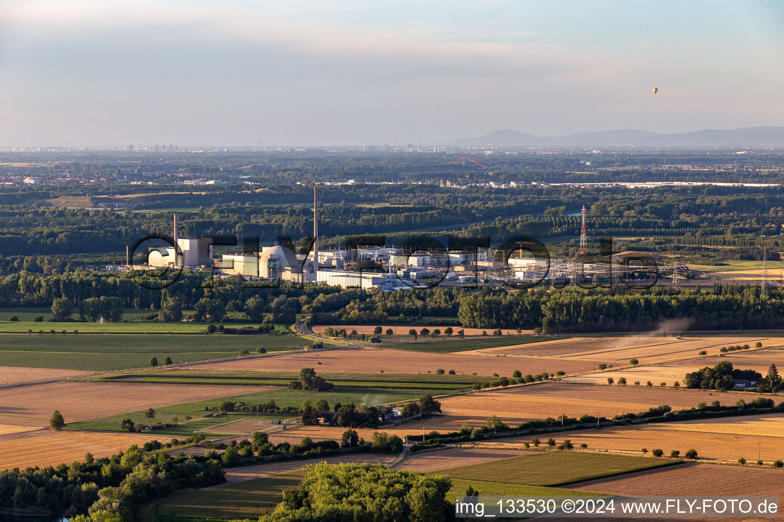 TransnetBW GmbH, direct current substation on the site of the former EnBW Kernkraft GmbH (EnKK), Philippsburg in Philippsburg in the state Baden-Wuerttemberg, Germany