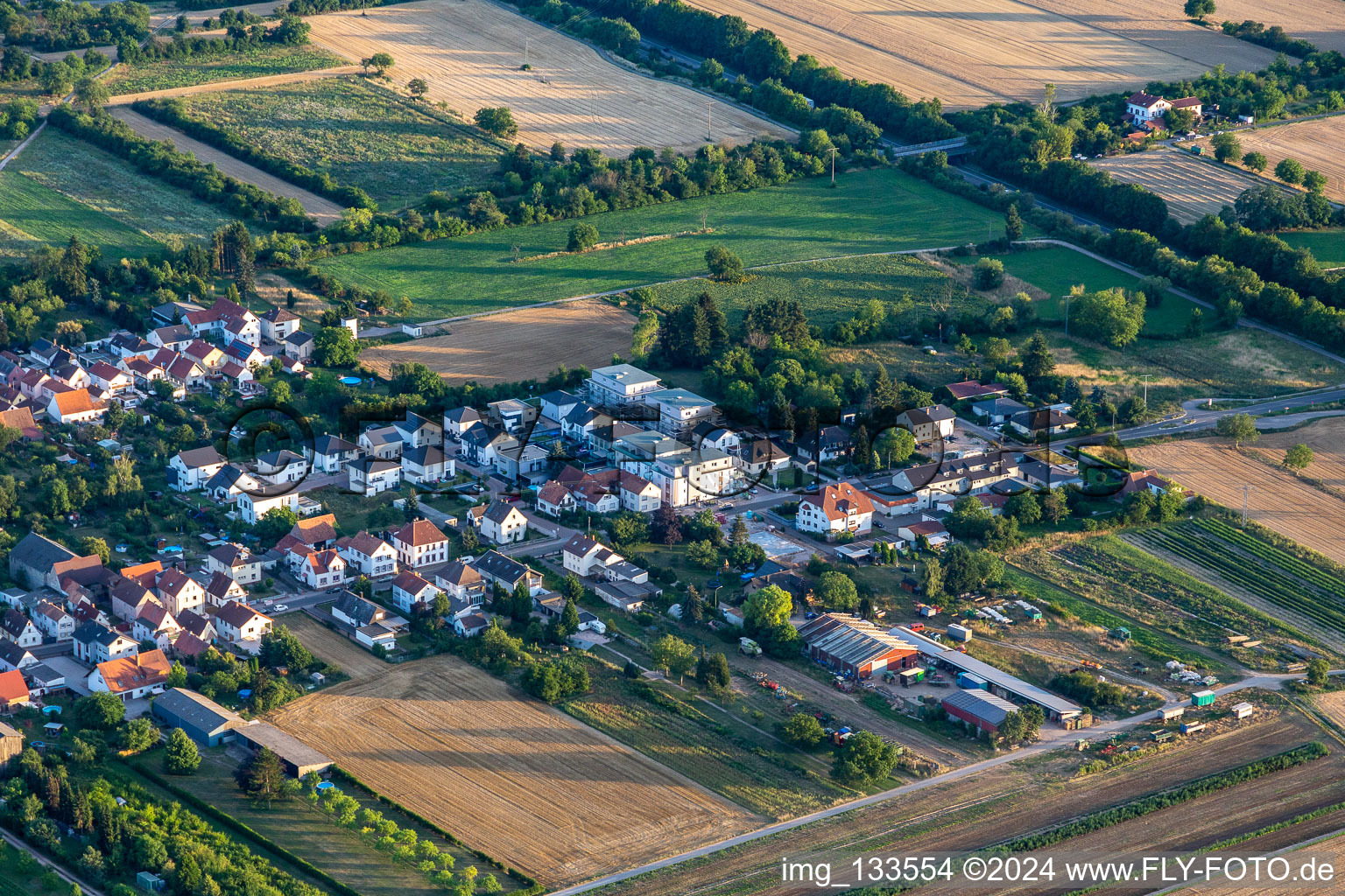 Neustadter Street in Lingenfeld in the state Rhineland-Palatinate, Germany