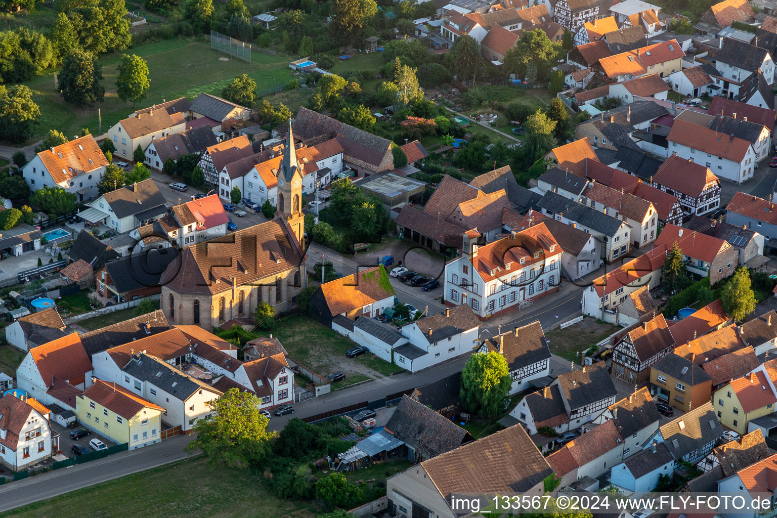 Christ Church - Prot. Parish Lustadt in Lustadt in the state Rhineland-Palatinate, Germany