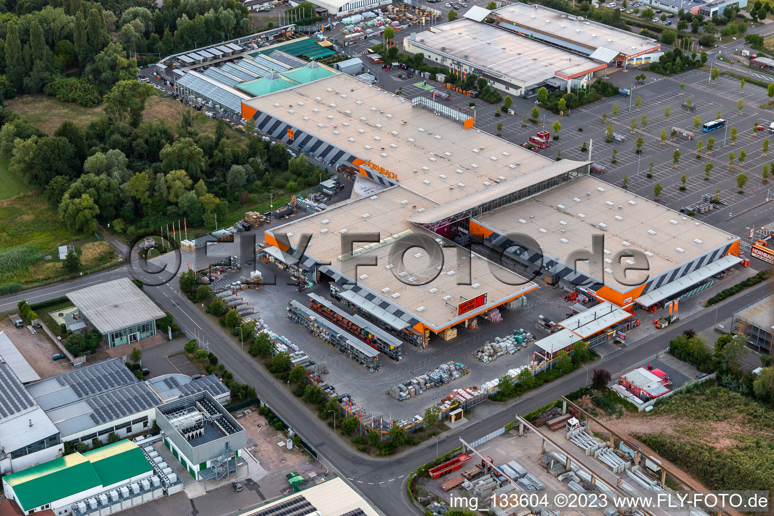 Oblique view of Bornheim in the state Rhineland-Palatinate, Germany