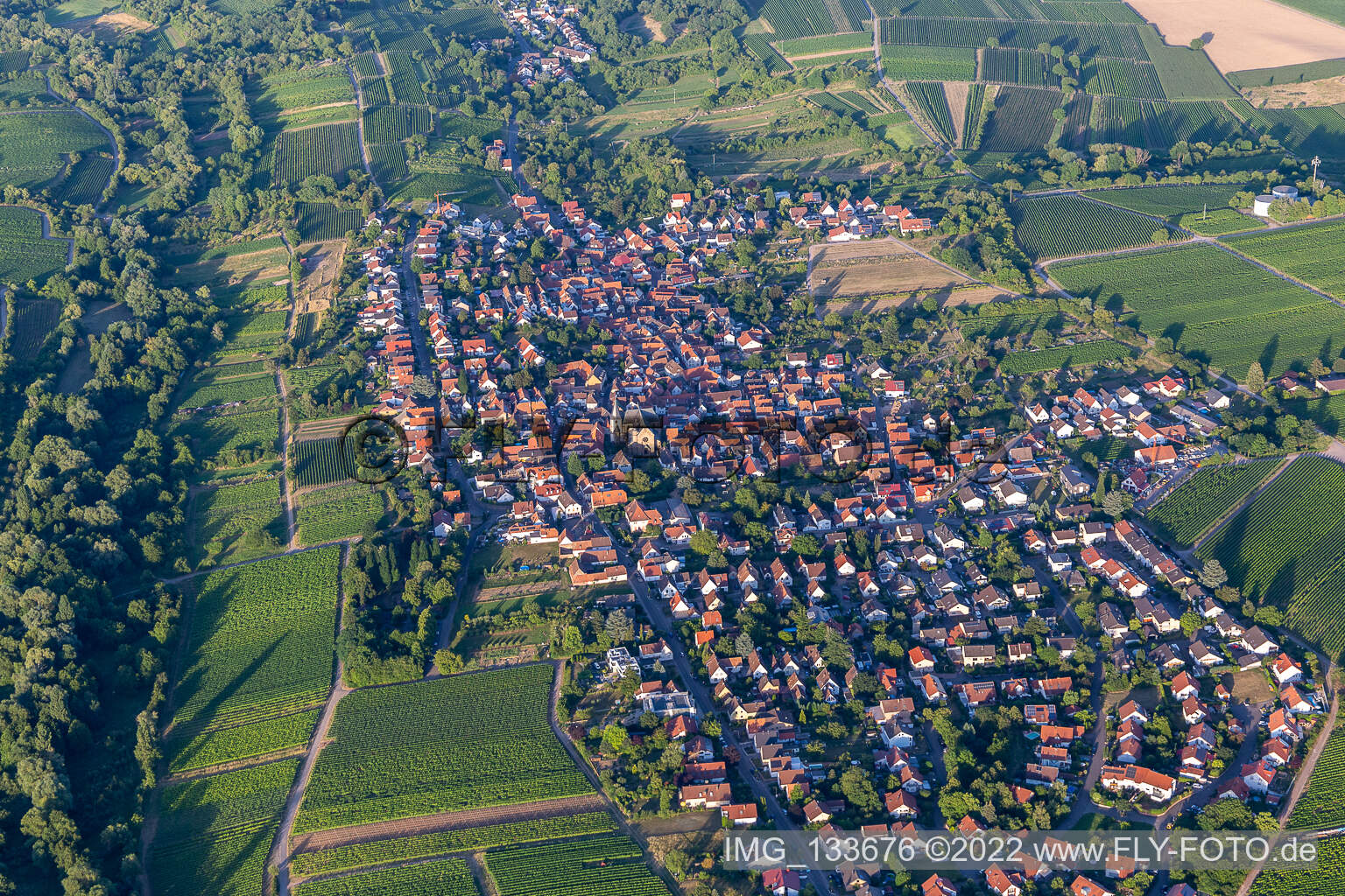 Aerial photograpy of District Arzheim in Landau in der Pfalz in the state Rhineland-Palatinate, Germany