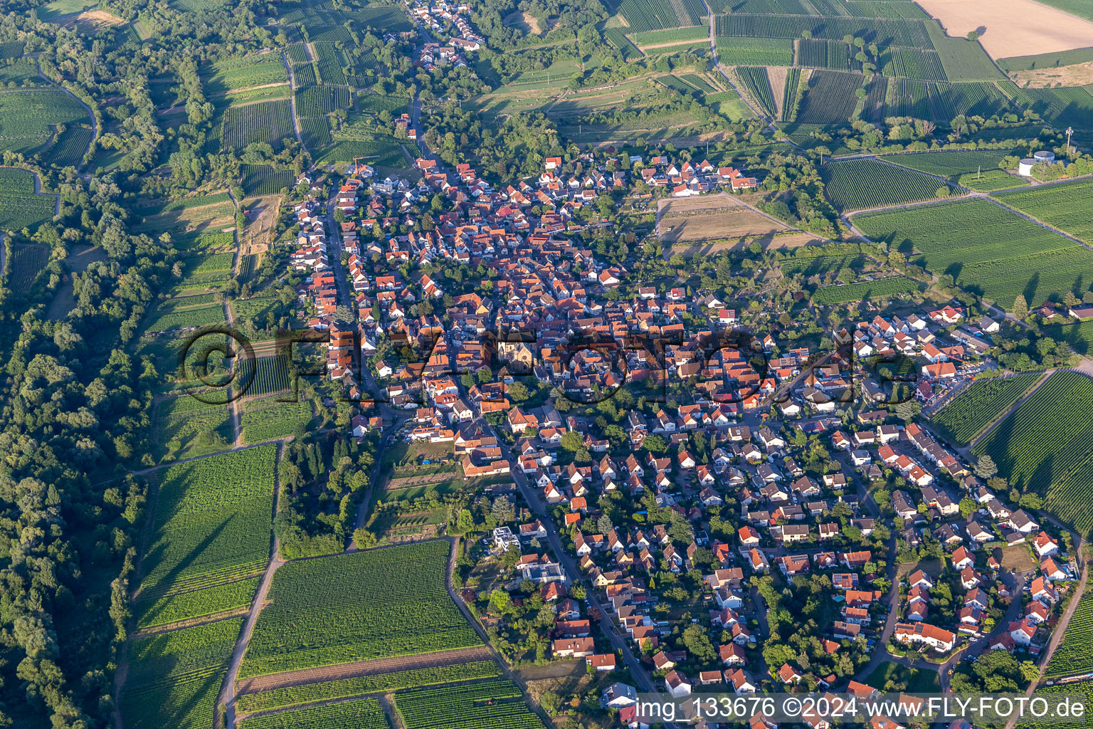 Aerial photograpy of District Arzheim in Landau in der Pfalz in the state Rhineland-Palatinate, Germany