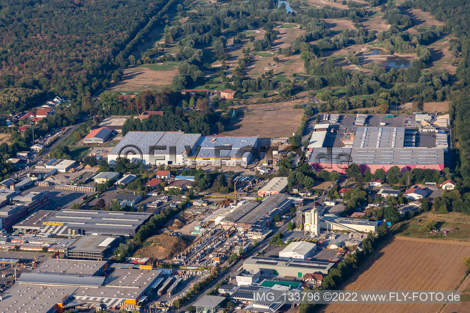 New building at the Hornbach logistics center Essingen in Essingen in the state Rhineland-Palatinate, Germany