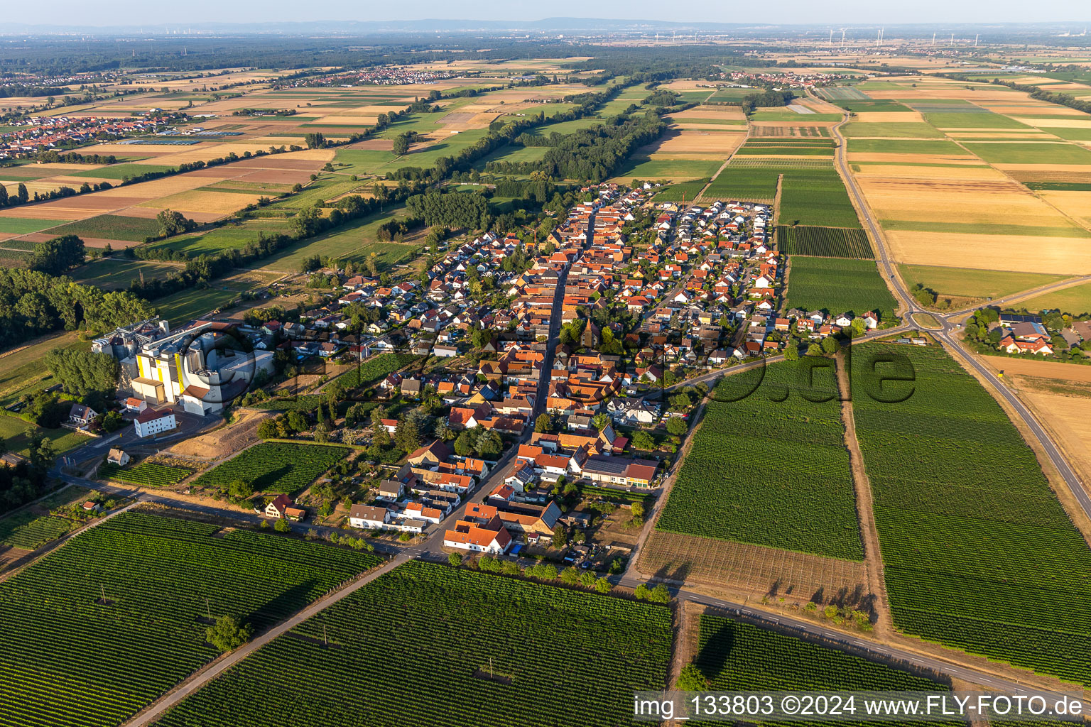 Grain mill of Cornexo GmbH in Freimersheim in the state Rhineland-Palatinate, Germany