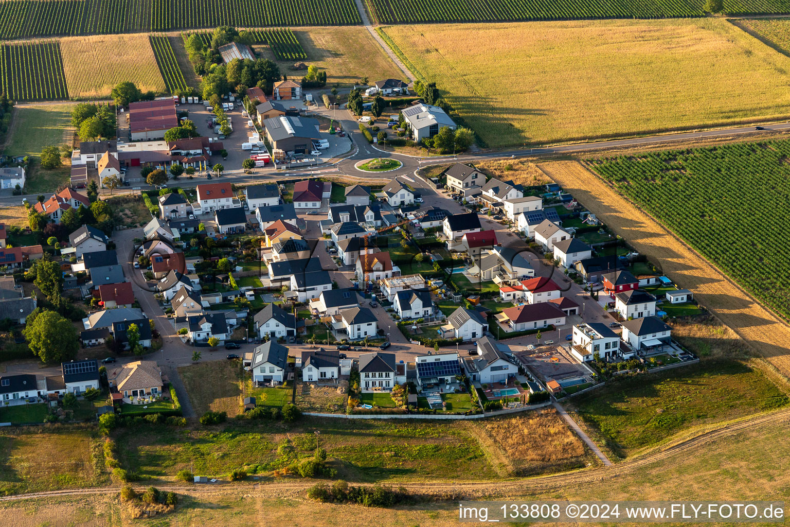 New development area Karl-Litty-Straße in Altdorf in the state Rhineland-Palatinate, Germany