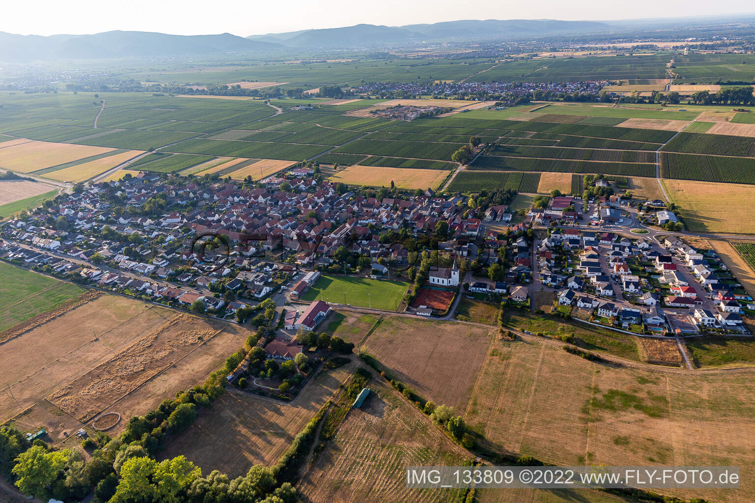 Altdorf in the state Rhineland-Palatinate, Germany from a drone