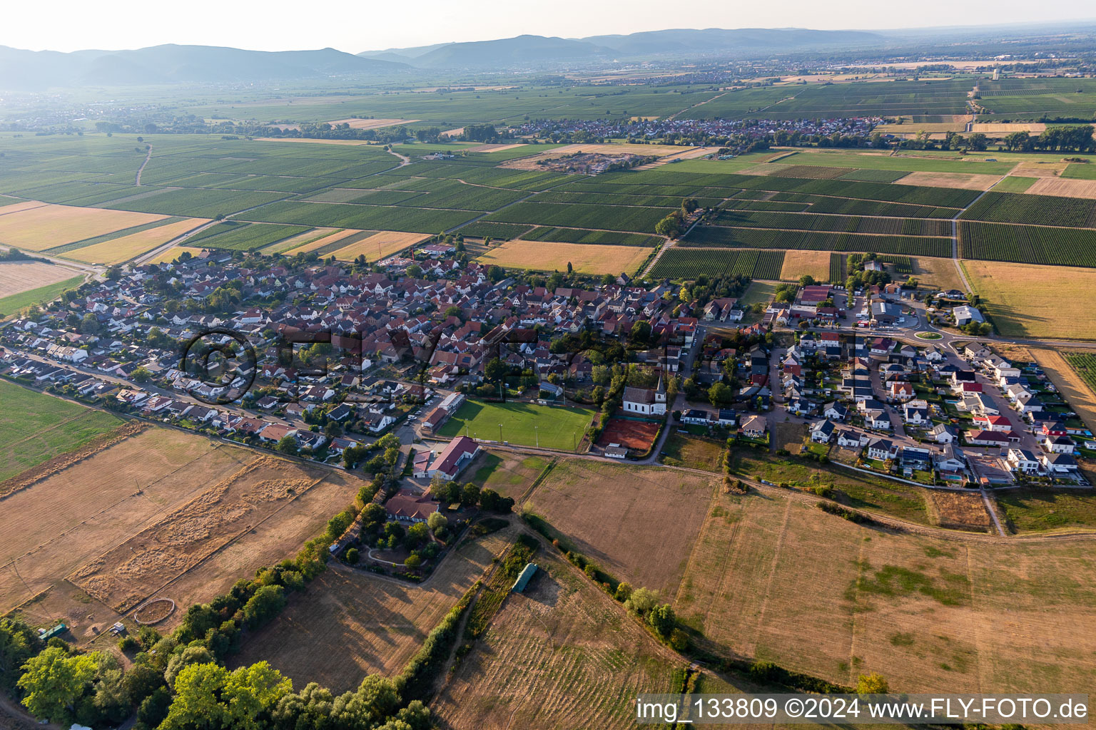 Altdorf in the state Rhineland-Palatinate, Germany from a drone