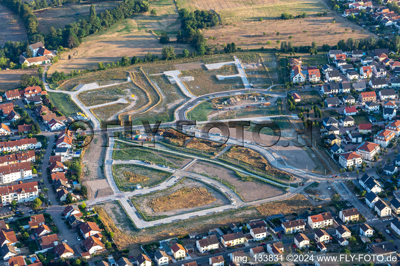 New development area by BMV Bauen mit Vertrauen UG in Haßloch in the state Rhineland-Palatinate, Germany