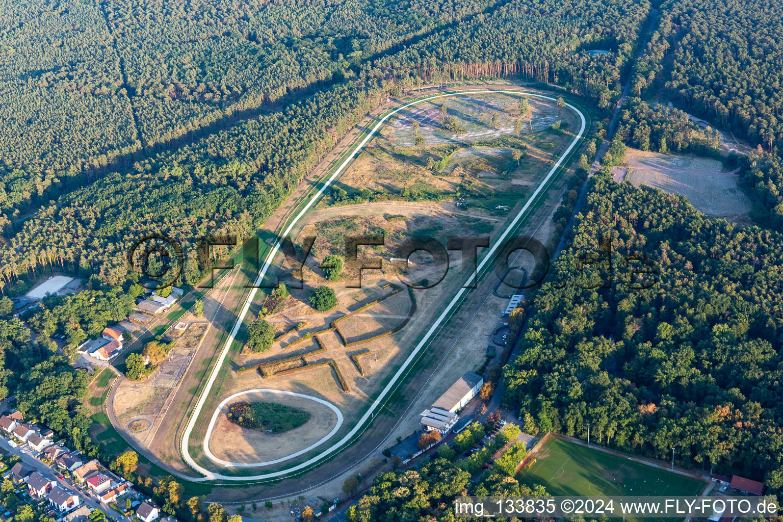 Race track of the Palatinate Racing Club Haßloch eV in Haßloch in the state Rhineland-Palatinate, Germany