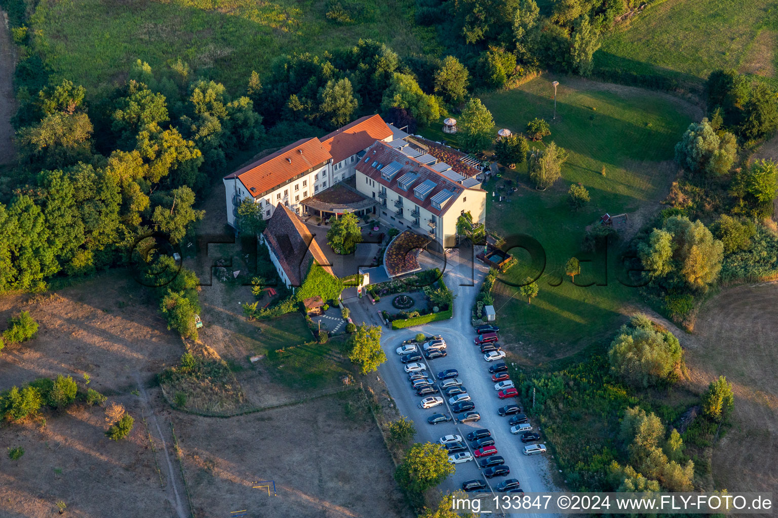 Hotel Zeiskamer Mühle in Zeiskam in the state Rhineland-Palatinate, Germany out of the air