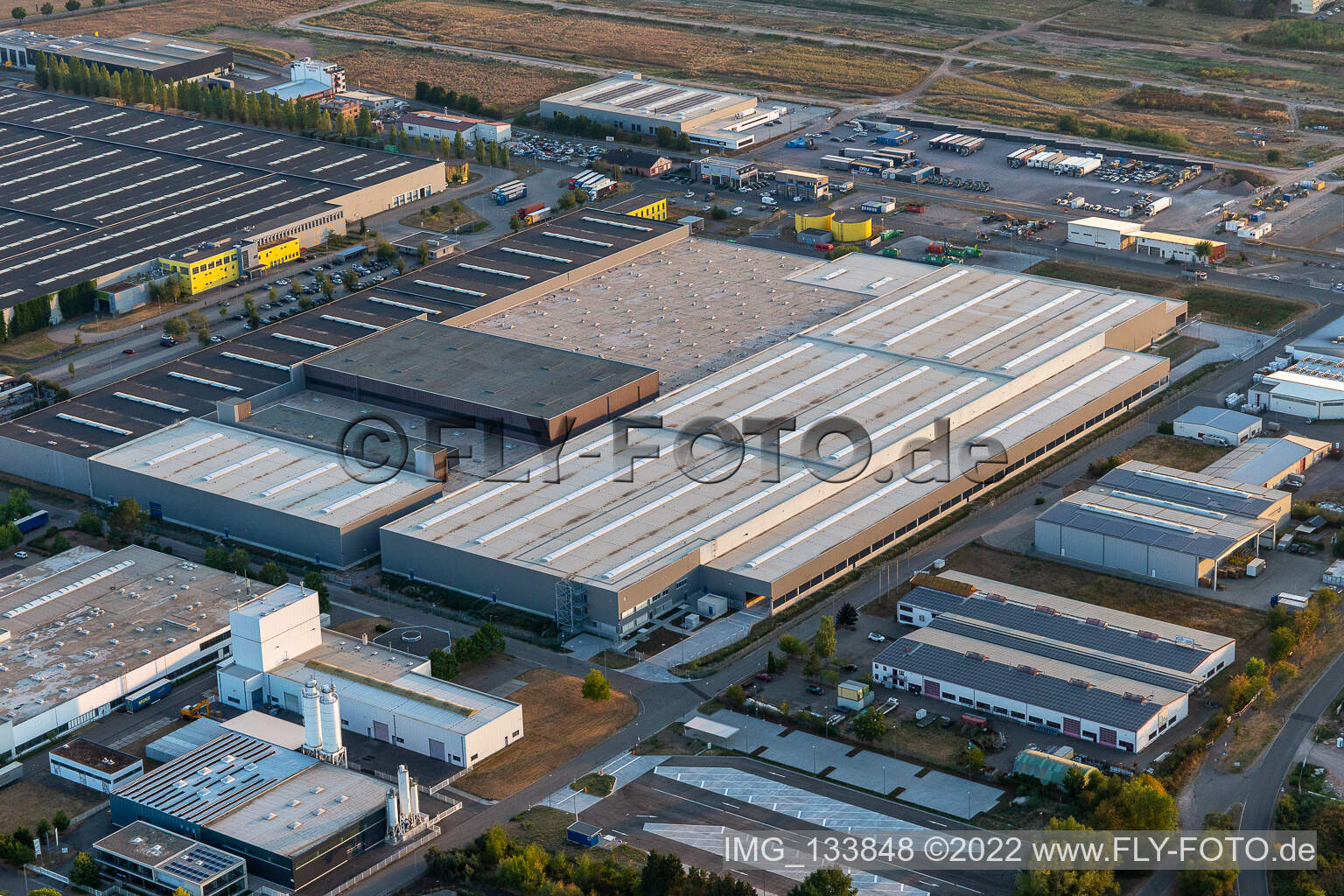 Mercedes-Benz logistics center in Interpark in Offenbach an der Queich in the state Rhineland-Palatinate, Germany