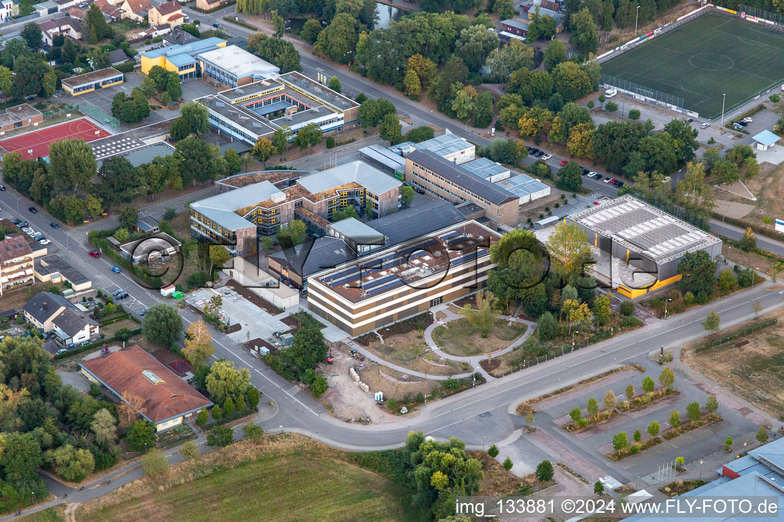 Aerial photograpy of IGS new building in Kandel in the state Rhineland-Palatinate, Germany