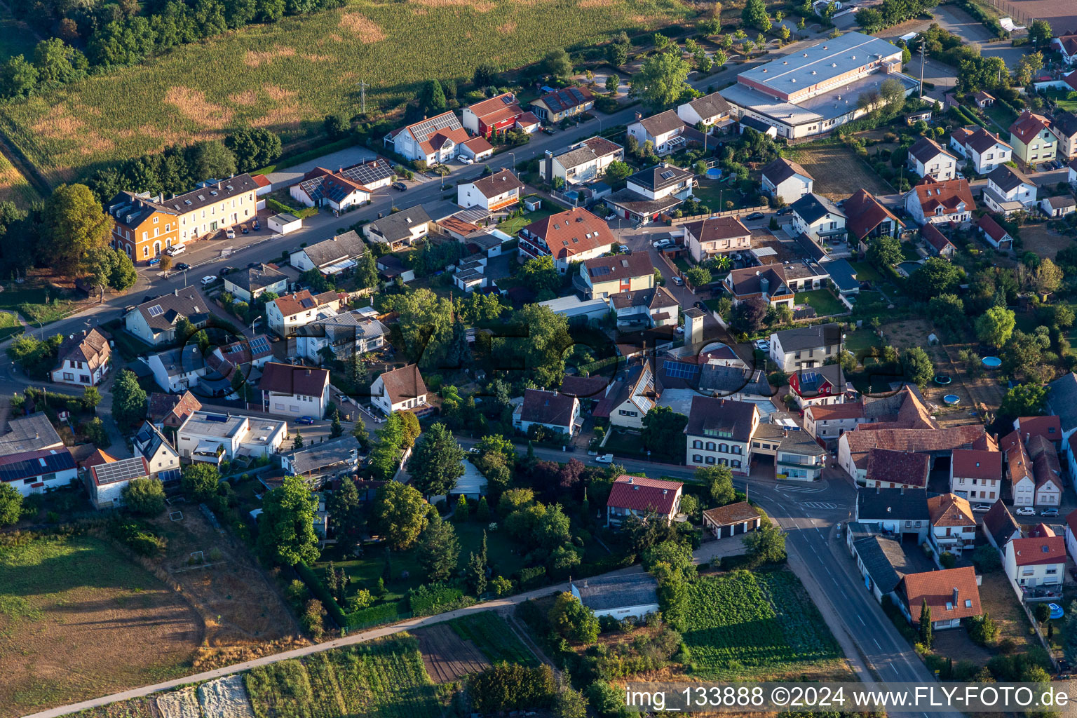 Jahnstrasse Fuchsbachhalle in Zeiskam in the state Rhineland-Palatinate, Germany