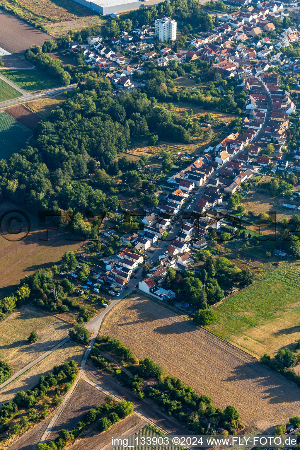 Long Lane in Schifferstadt in the state Rhineland-Palatinate, Germany