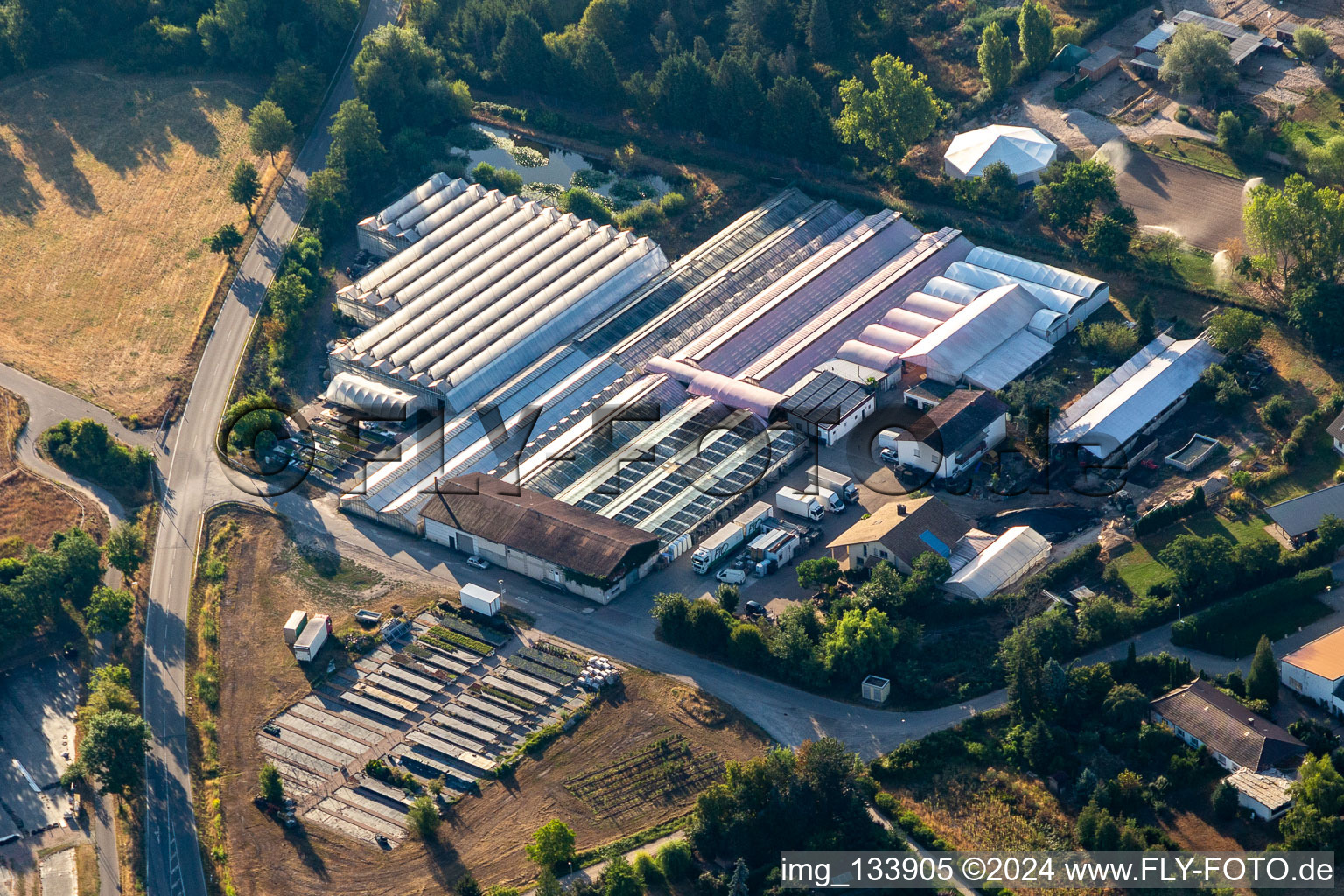 Aerial view of Reiner Schehlmann in Schifferstadt in the state Rhineland-Palatinate, Germany