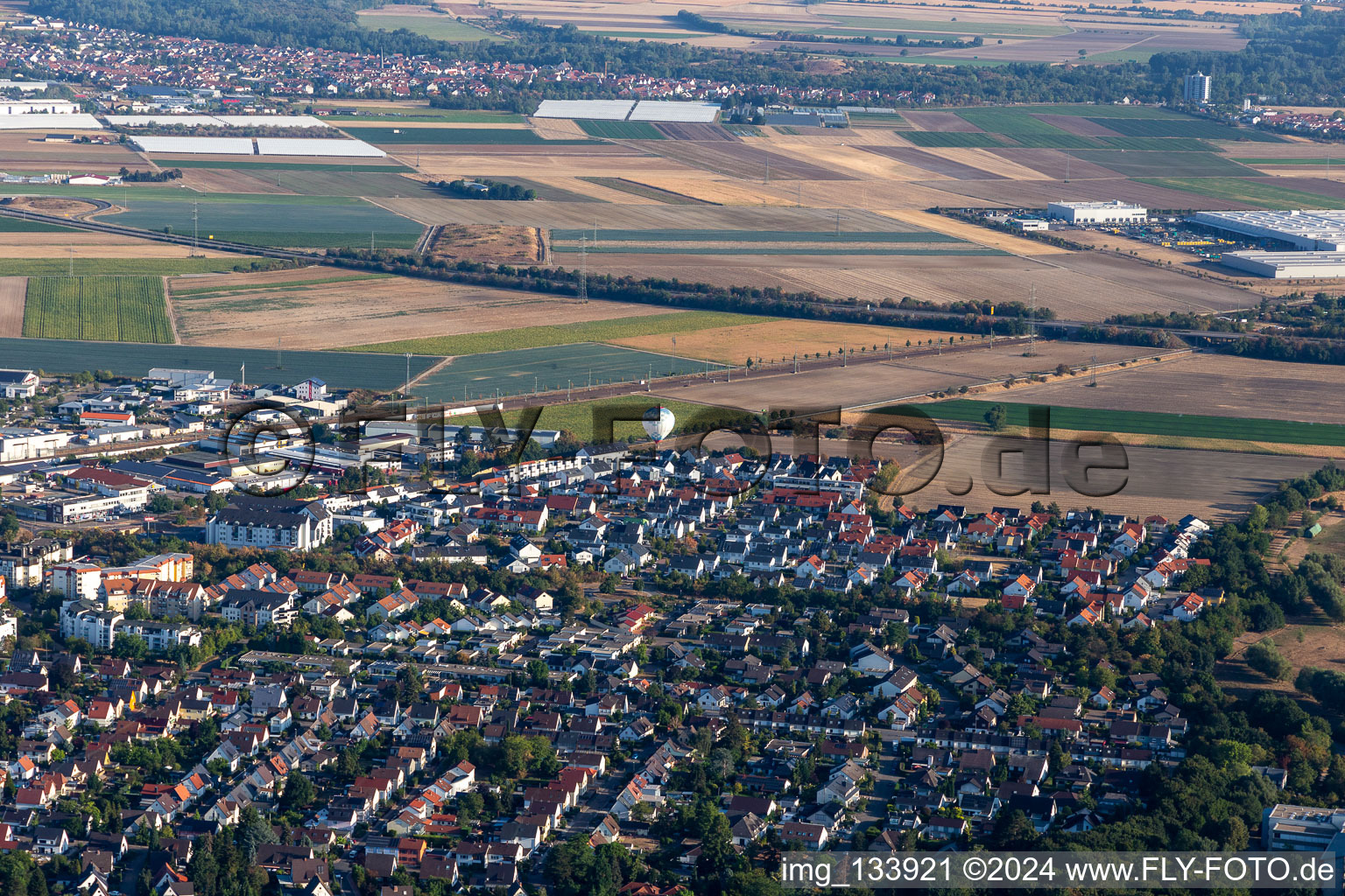 Limburgerhof in the state Rhineland-Palatinate, Germany out of the air