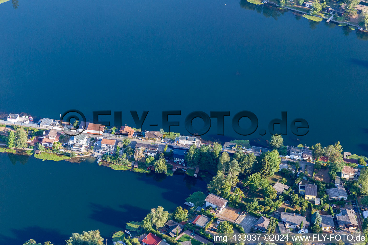 Blue Adriatic recreation area, Mittelweg in Altrip in the state Rhineland-Palatinate, Germany