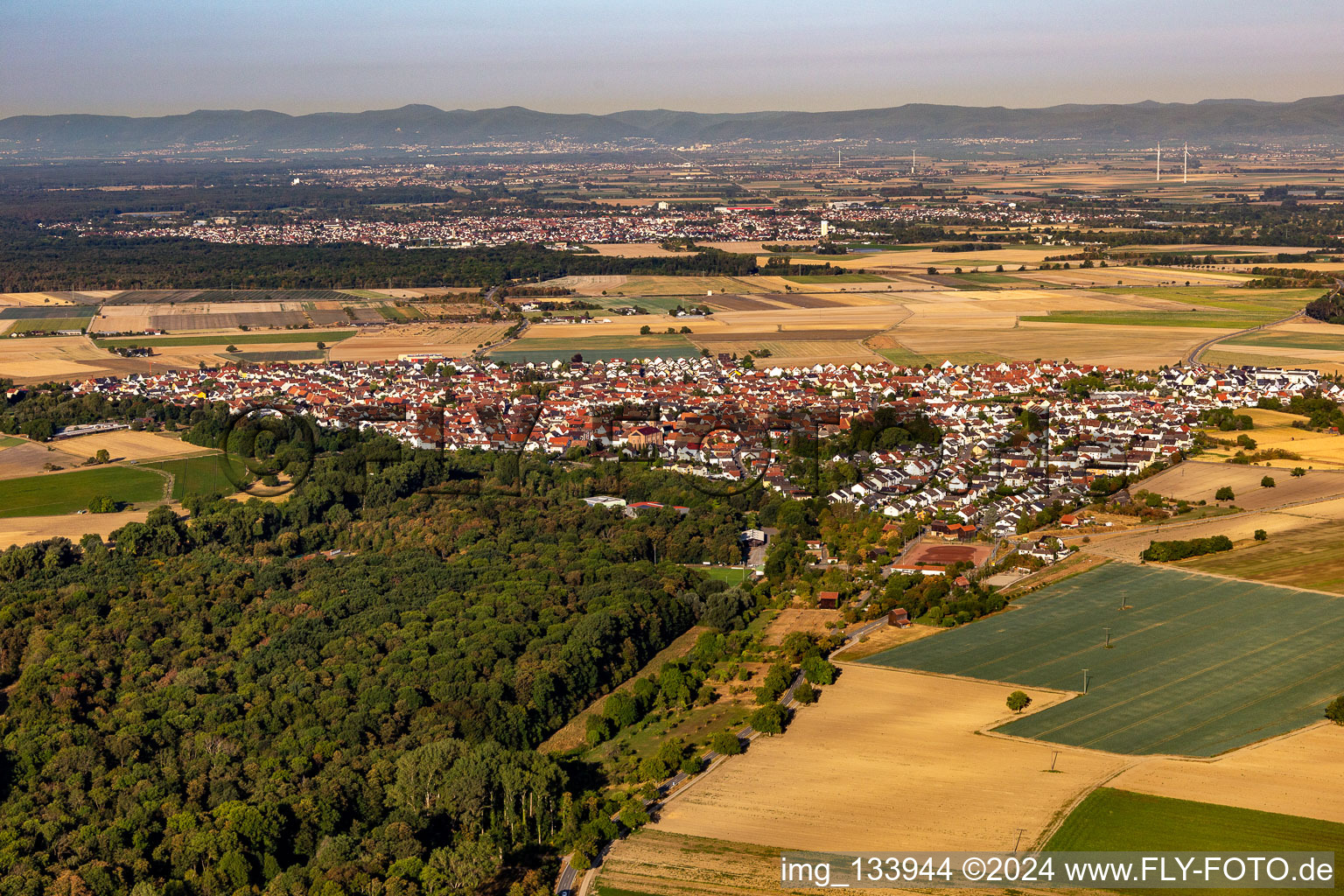 Aerial photograpy of Waldsee in the state Rhineland-Palatinate, Germany