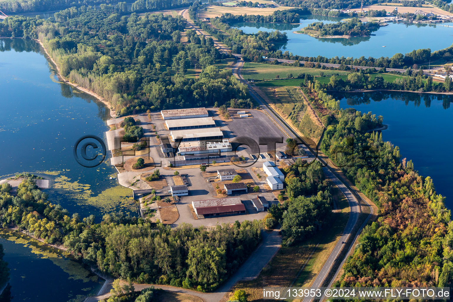 Reffenthal water training area in Speyer in the state Rhineland-Palatinate, Germany