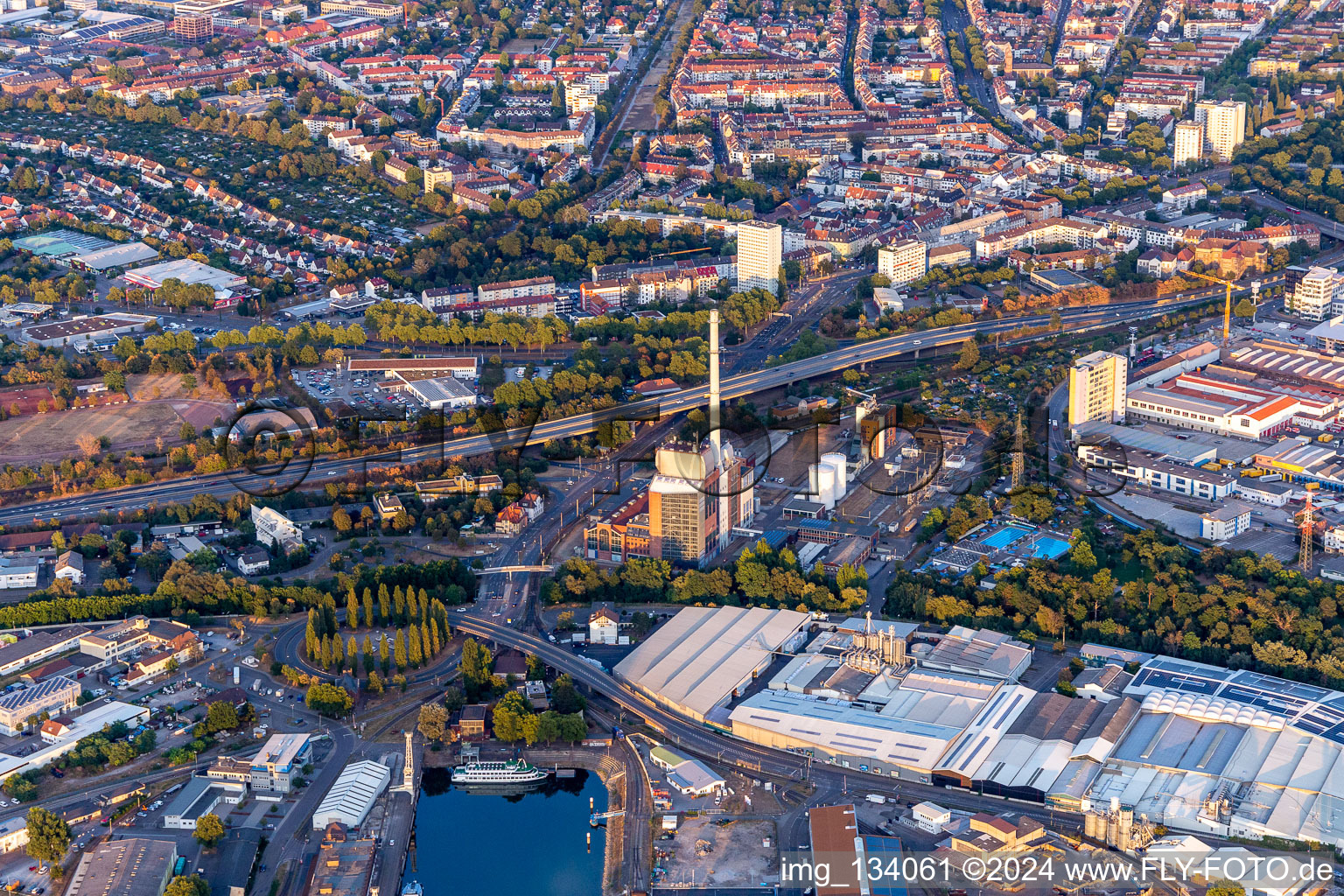 West Combined Heat and Power Plant in the district Mühlburg in Karlsruhe in the state Baden-Wuerttemberg, Germany