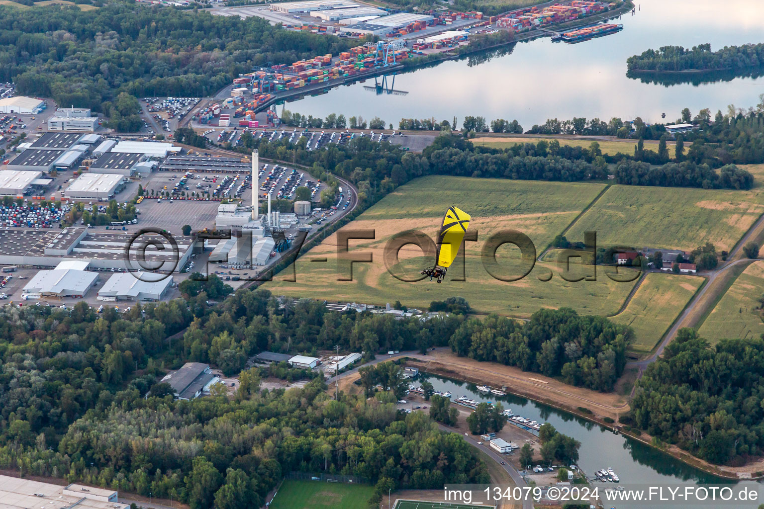 Port Maximiliansau in the district Maximiliansau in Wörth am Rhein in the state Rhineland-Palatinate, Germany