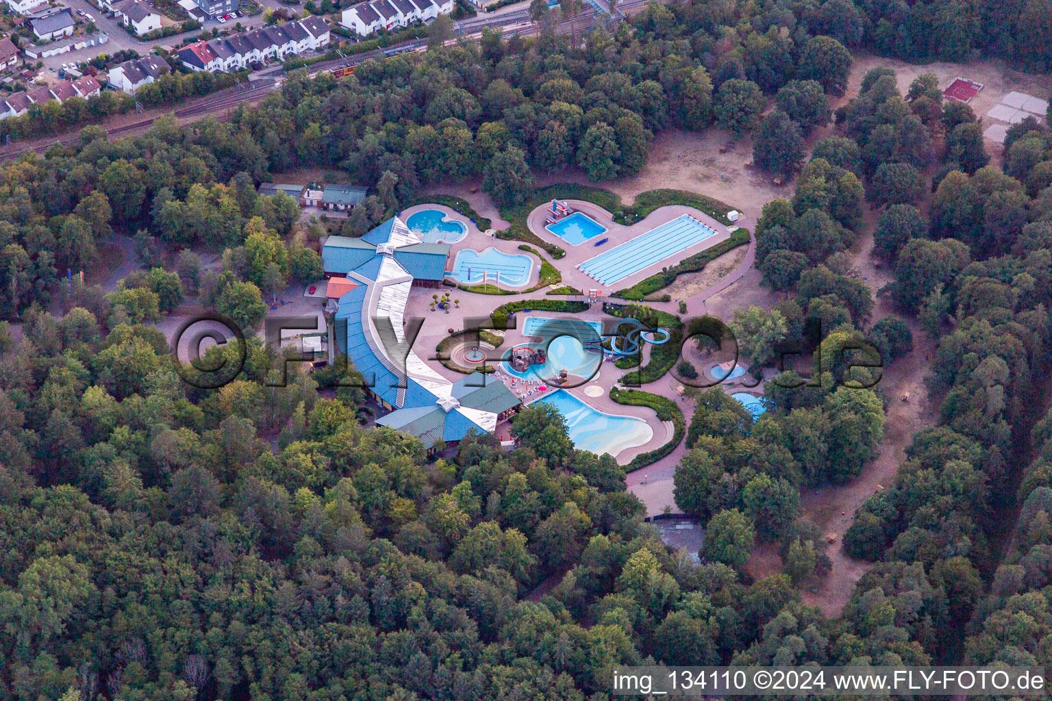 Water park Wörth am Rhein in Wörth am Rhein in the state Rhineland-Palatinate, Germany