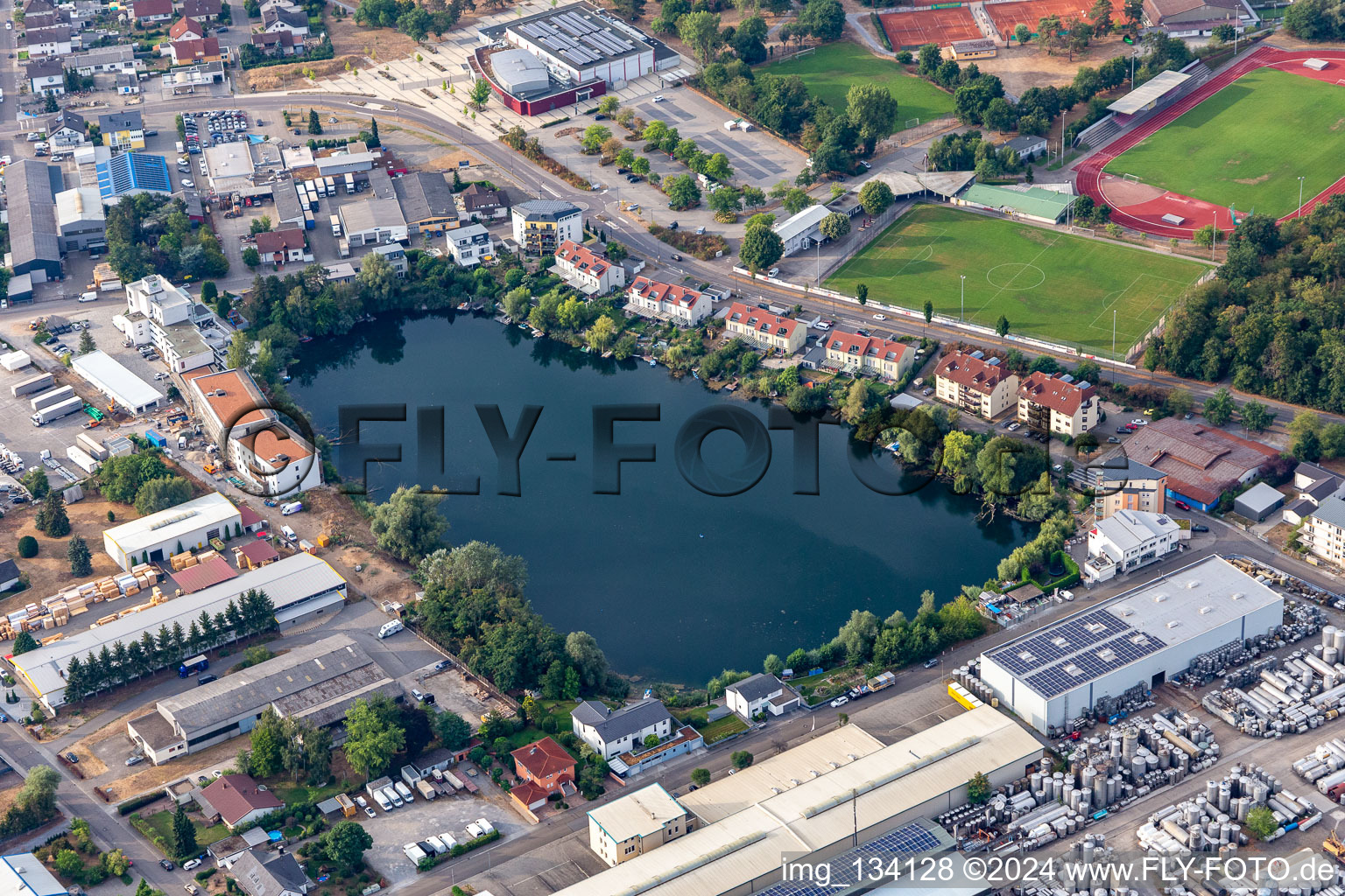 Forest Lake in Forst in the state Baden-Wuerttemberg, Germany