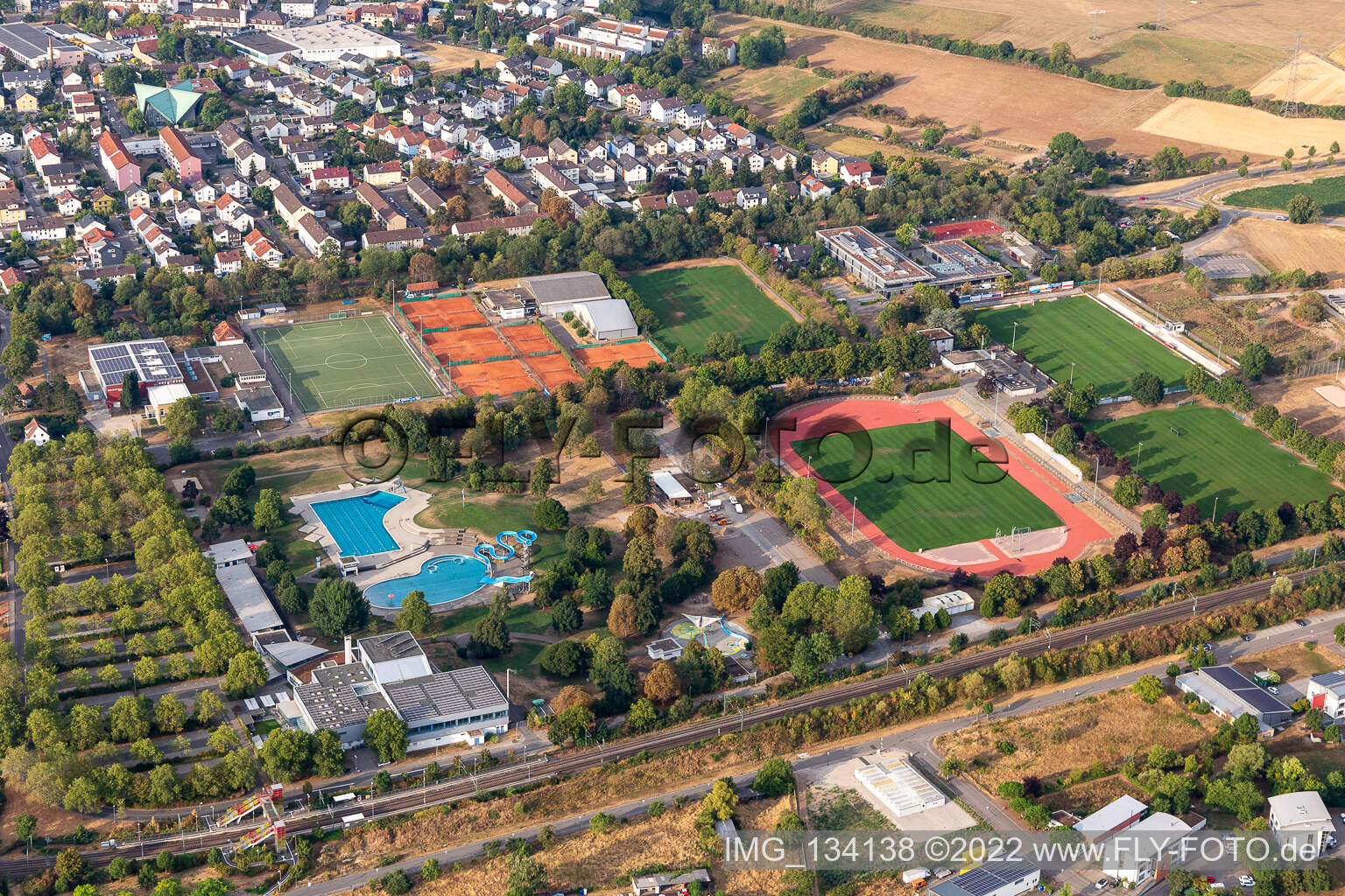 Sports center, TSG Bruchsal 1846 eV in Bruchsal in the state Baden-Wuerttemberg, Germany