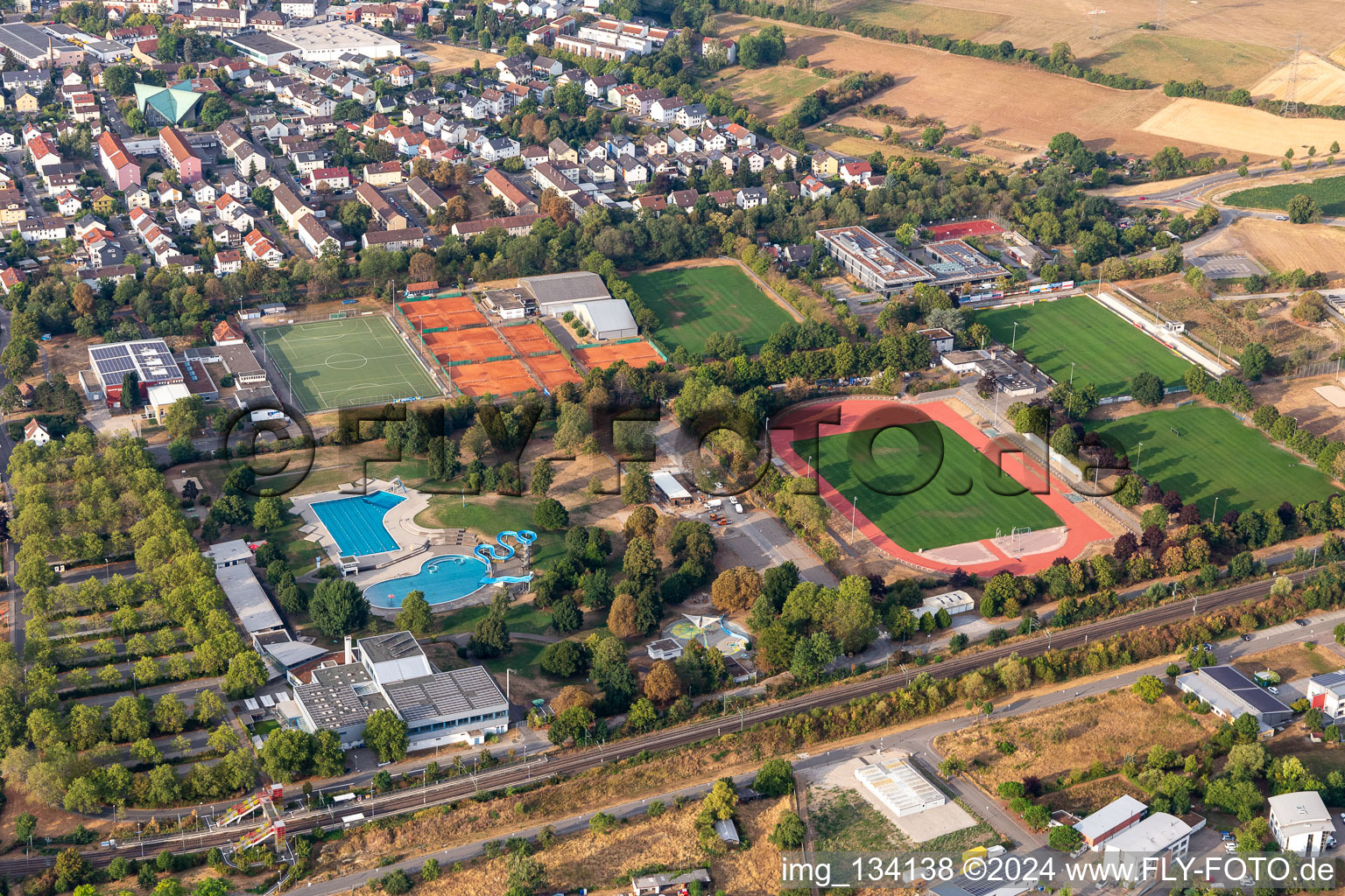 Sports center, TSG Bruchsal 1846 eV in Bruchsal in the state Baden-Wuerttemberg, Germany