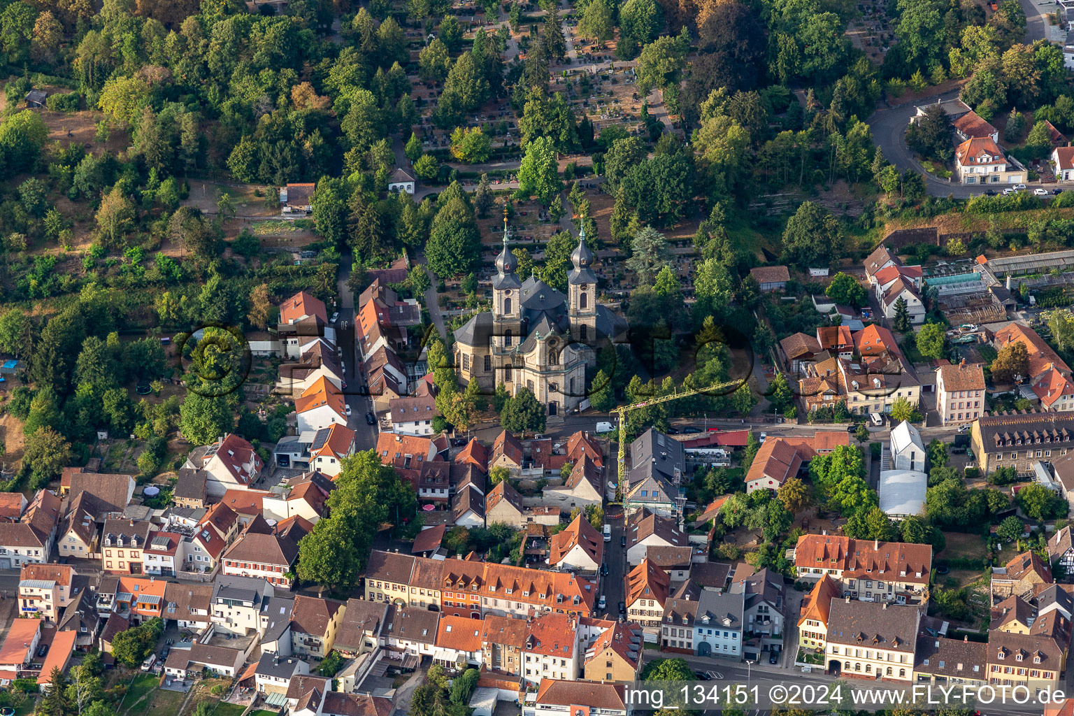 St. Peter in Bruchsal in the state Baden-Wuerttemberg, Germany