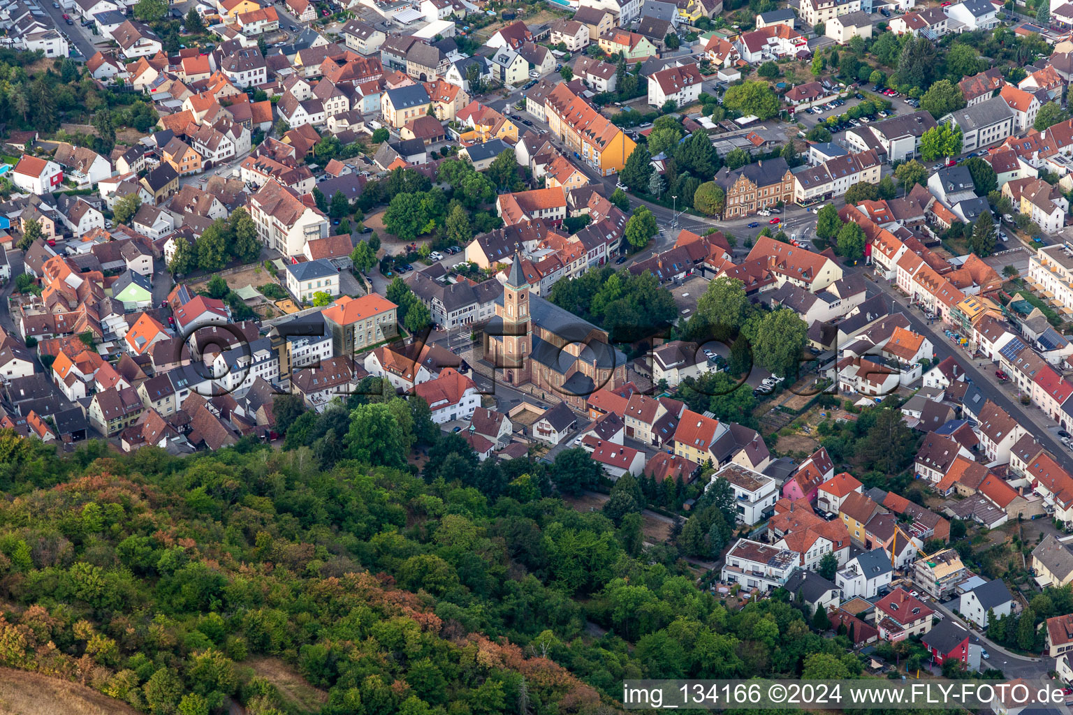 Parish church of St. Cosmas and Damian in Untergrombach in the district Untergrombach in Bruchsal in the state Baden-Wuerttemberg, Germany