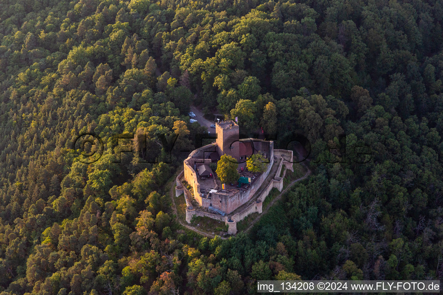 Landeck Castle at Klingenmünster in Klingenmünster in the state Rhineland-Palatinate, Germany