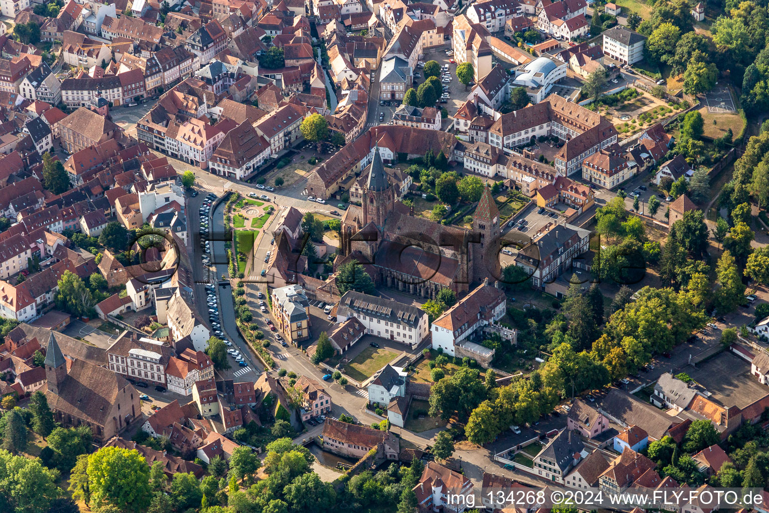 St. Peter and Paul Abbatiale Saint-Pierre-et-Saint-Paul in Wissembourg in the state Bas-Rhin, France