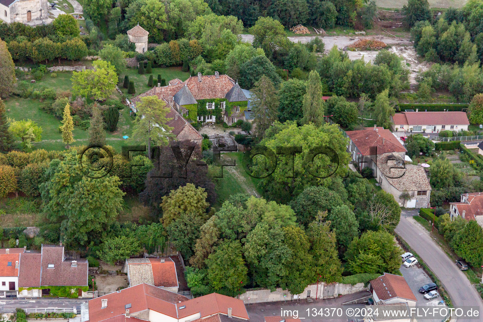 Noncourt-sur-le-Rongeant in the state Haute Marne, France out of the air